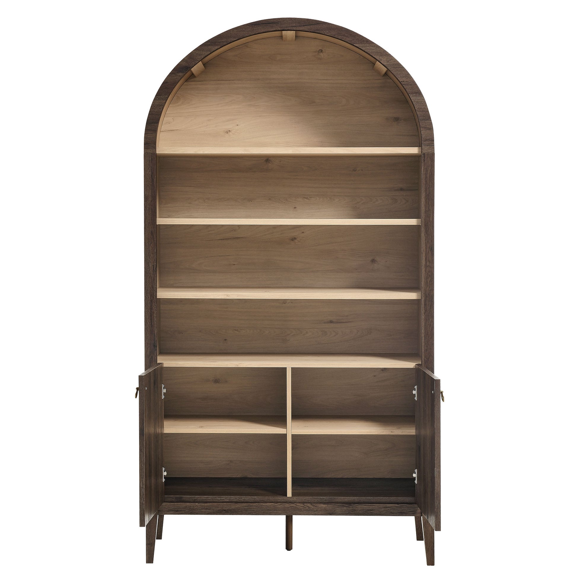 Nolan 74" Tall Wide Arched Storage Display Cabinet Bookshelf by Modway - Best Buy Furniture