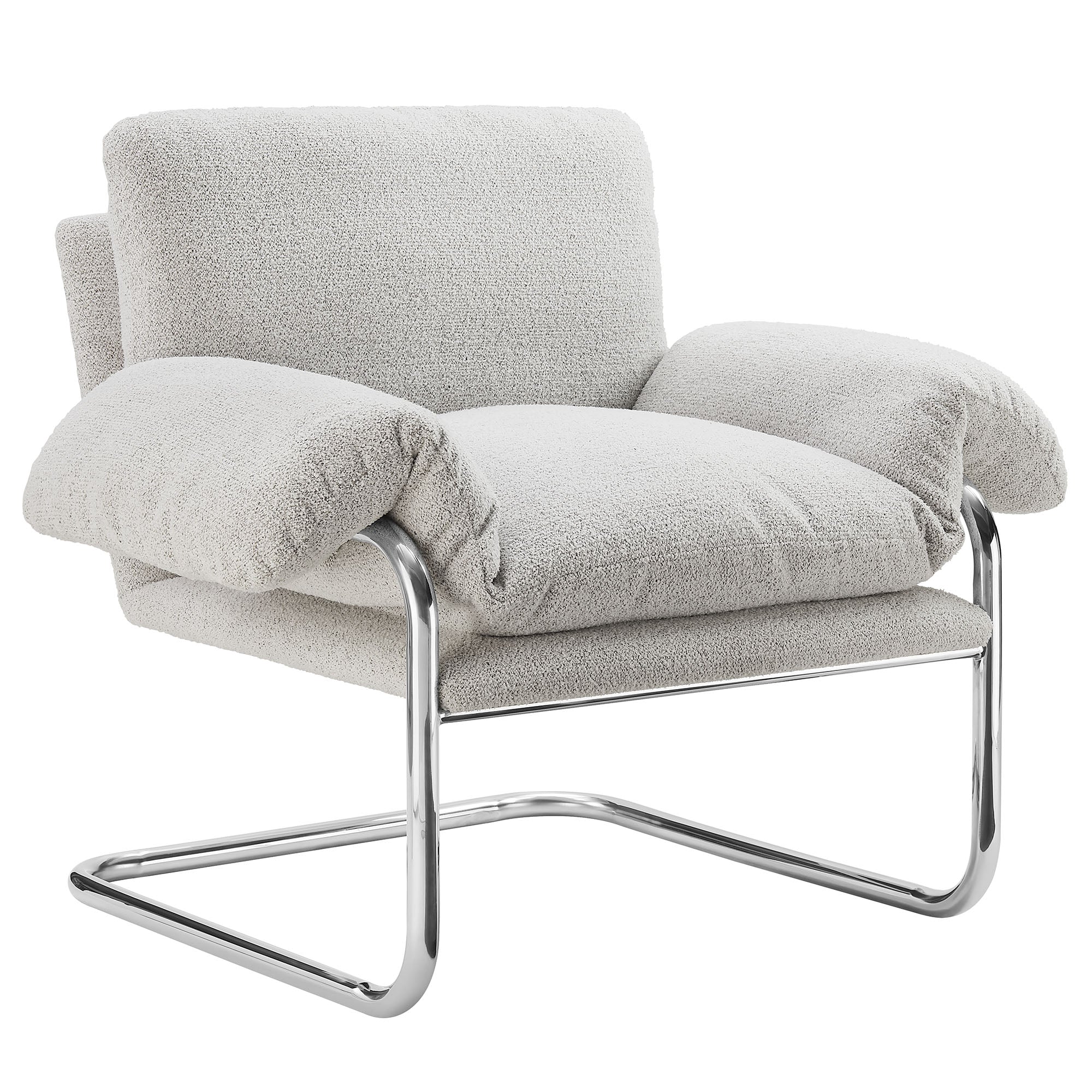 Ansel Boucle Fabric Accent Chair by Modway