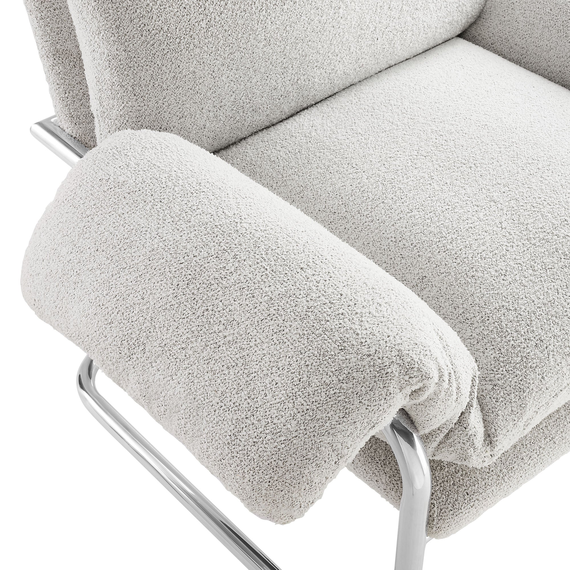 Ansel Boucle Fabric Accent Chair by Modway