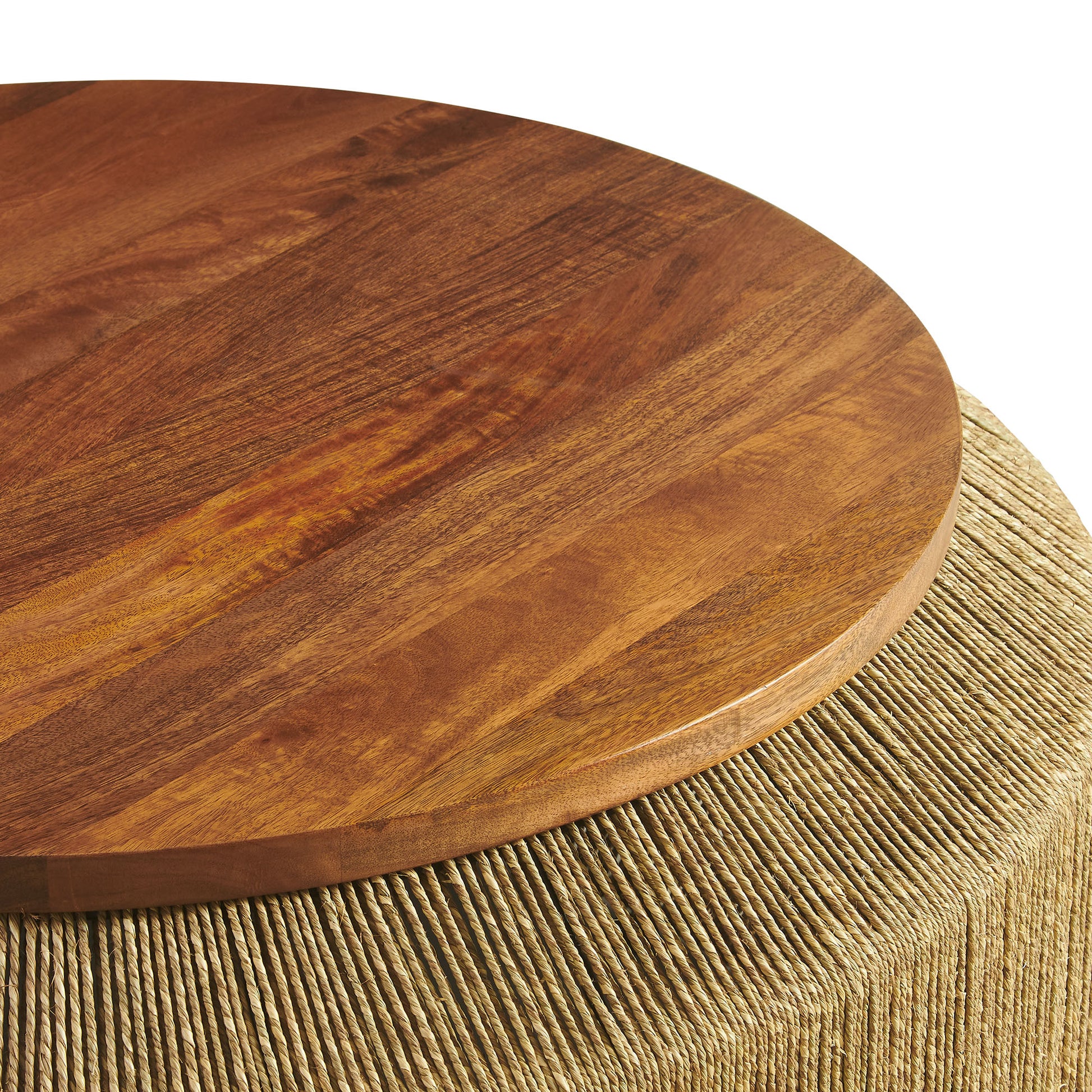 Maris Seagrass and Wood Coffee Table by Modway - Best Buy Furniture