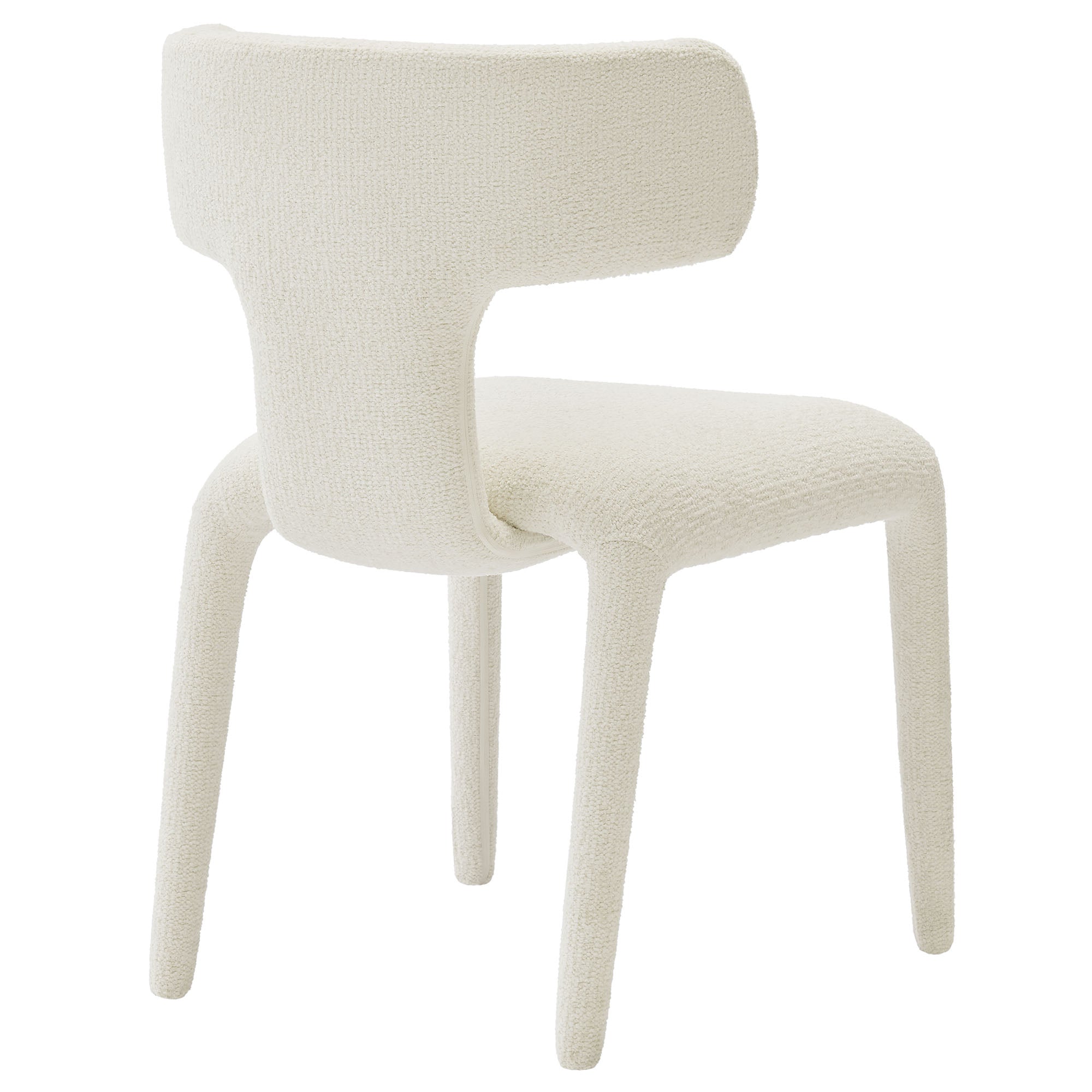 Stellan Curved Back Boucle Upholstered Dining Chair Set of 2 by Modway