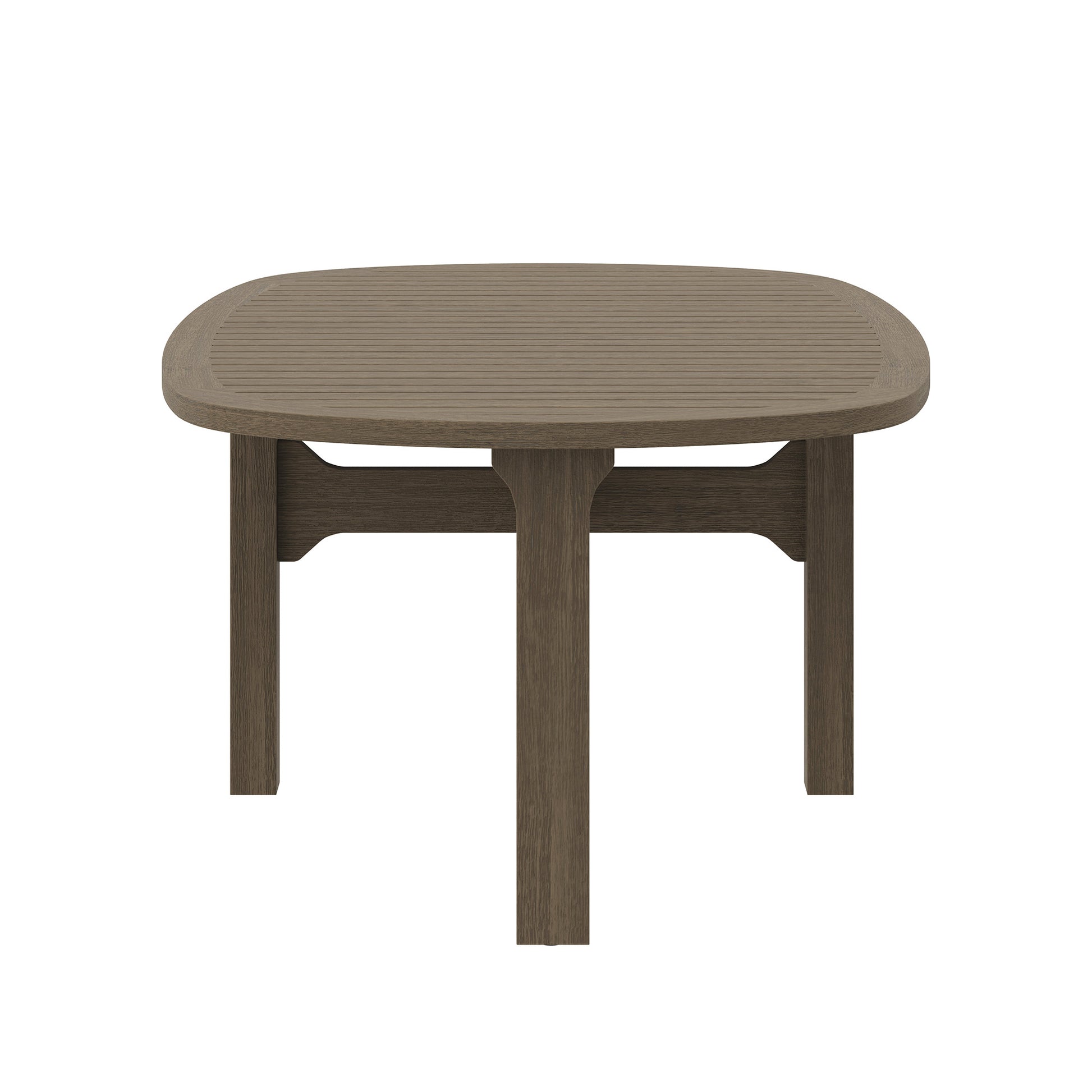 Saratoga Oval Outdoor Patio Teak Wood Coffee Table by Modway - Best Buy Furniture