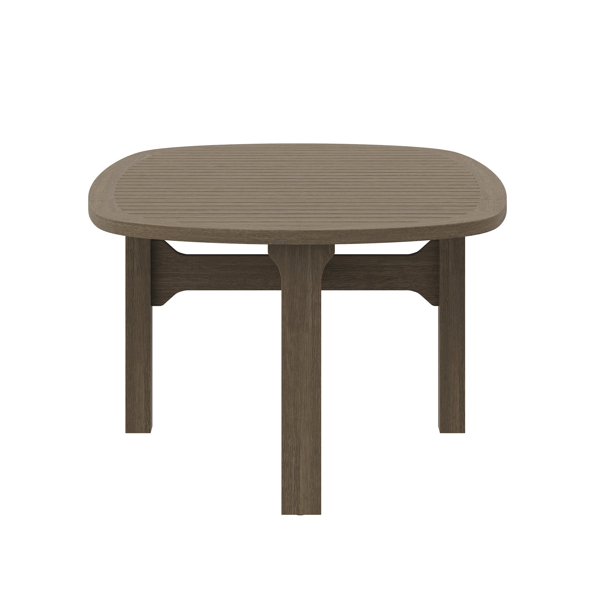 Saratoga Oval Outdoor Patio Teak Wood Coffee Table by Modway - Best Buy Furniture