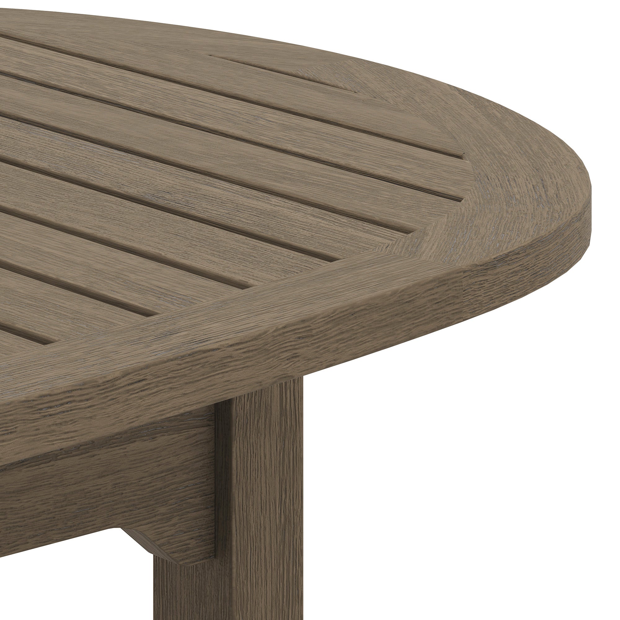 Saratoga Oval Outdoor Patio Teak Wood Coffee Table by Modway - Best Buy Furniture