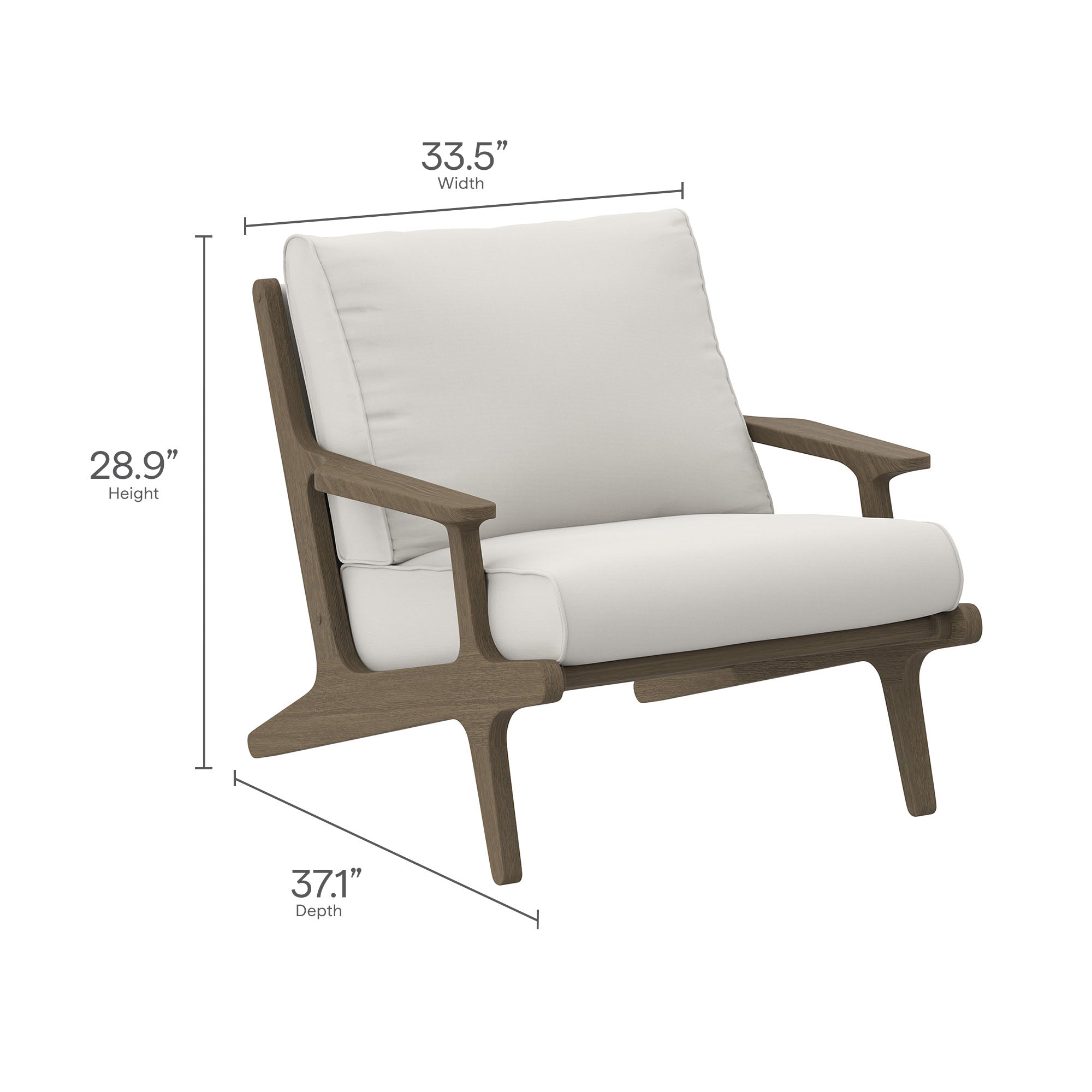 Saratoga Outdoor Patio Teak Wood Armchair by Modway