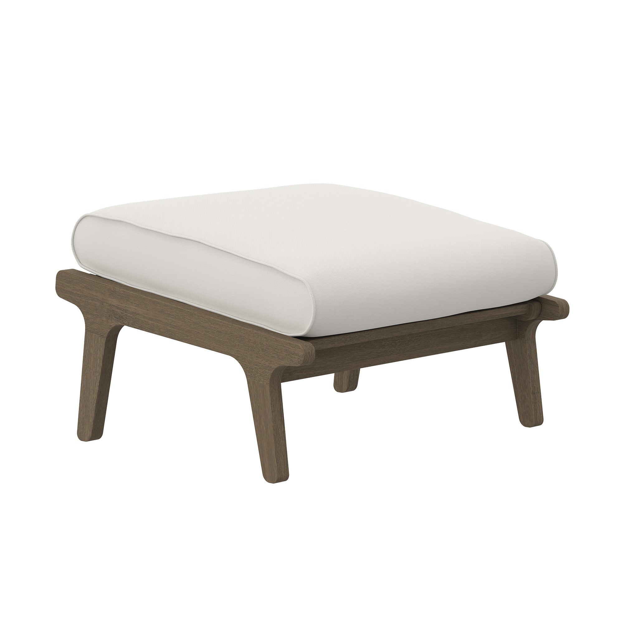 Saratoga Outdoor Patio Teak Ottoman by Modway