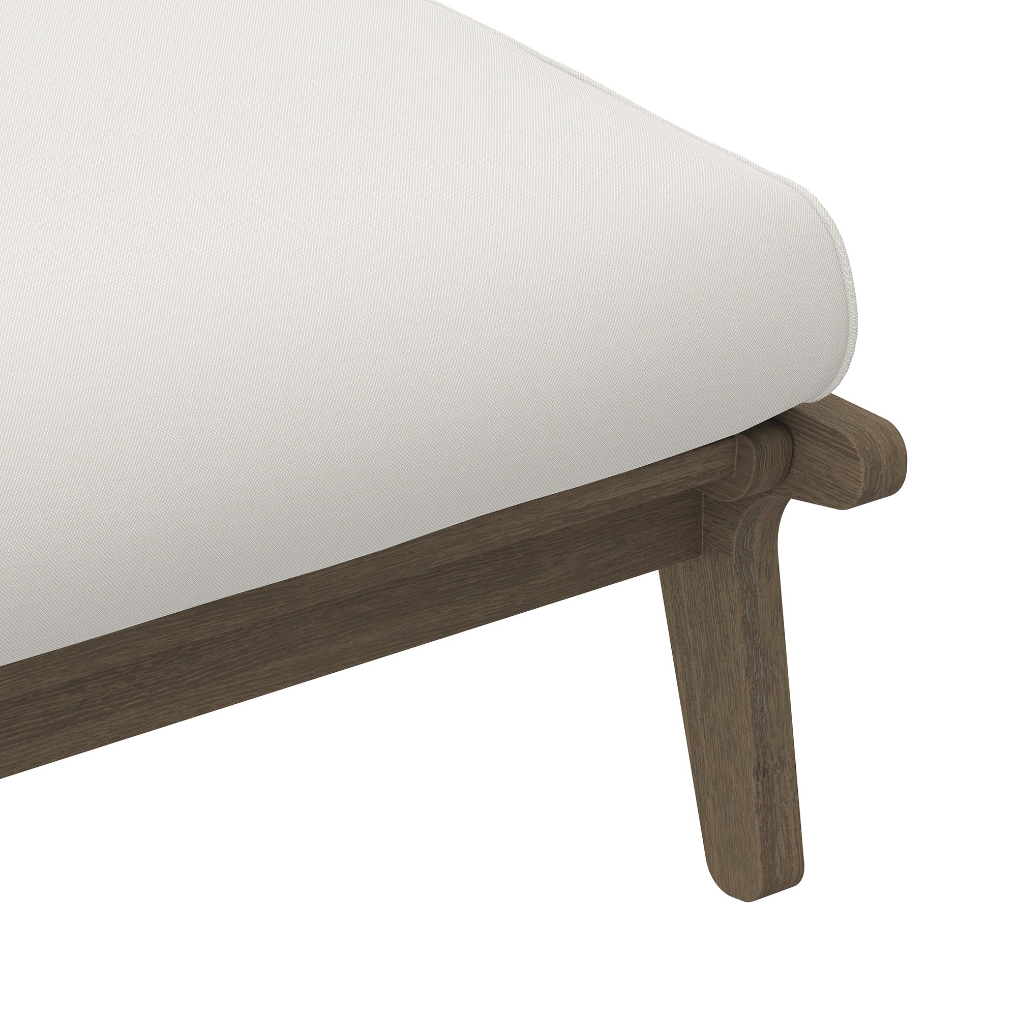 Saratoga Outdoor Patio Teak Ottoman by Modway