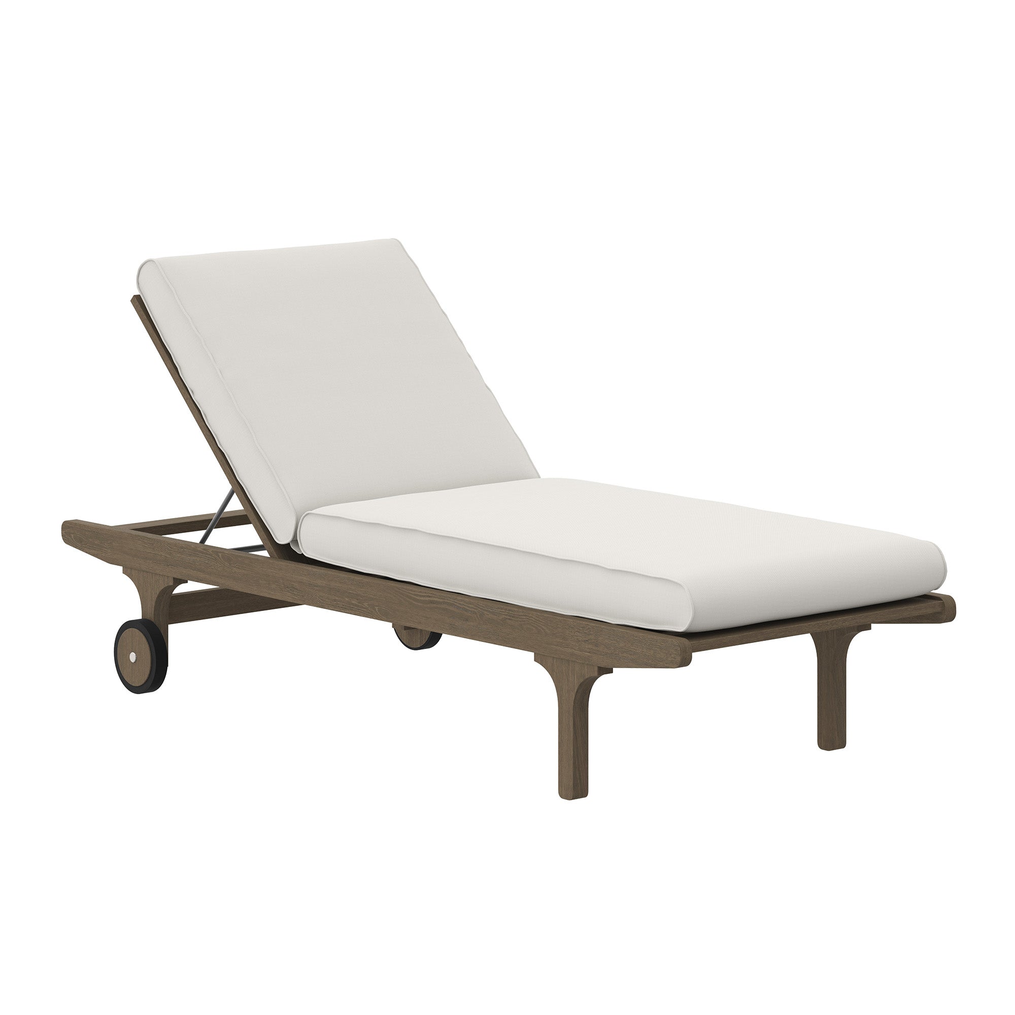 Saratoga Outdoor Patio Teak Chaise Lounge Chair by Modway