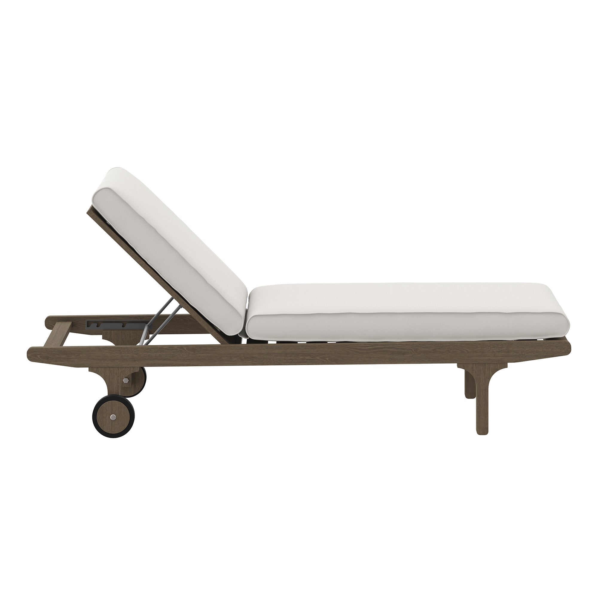 Saratoga Outdoor Patio Teak Chaise Lounge Chair by Modway