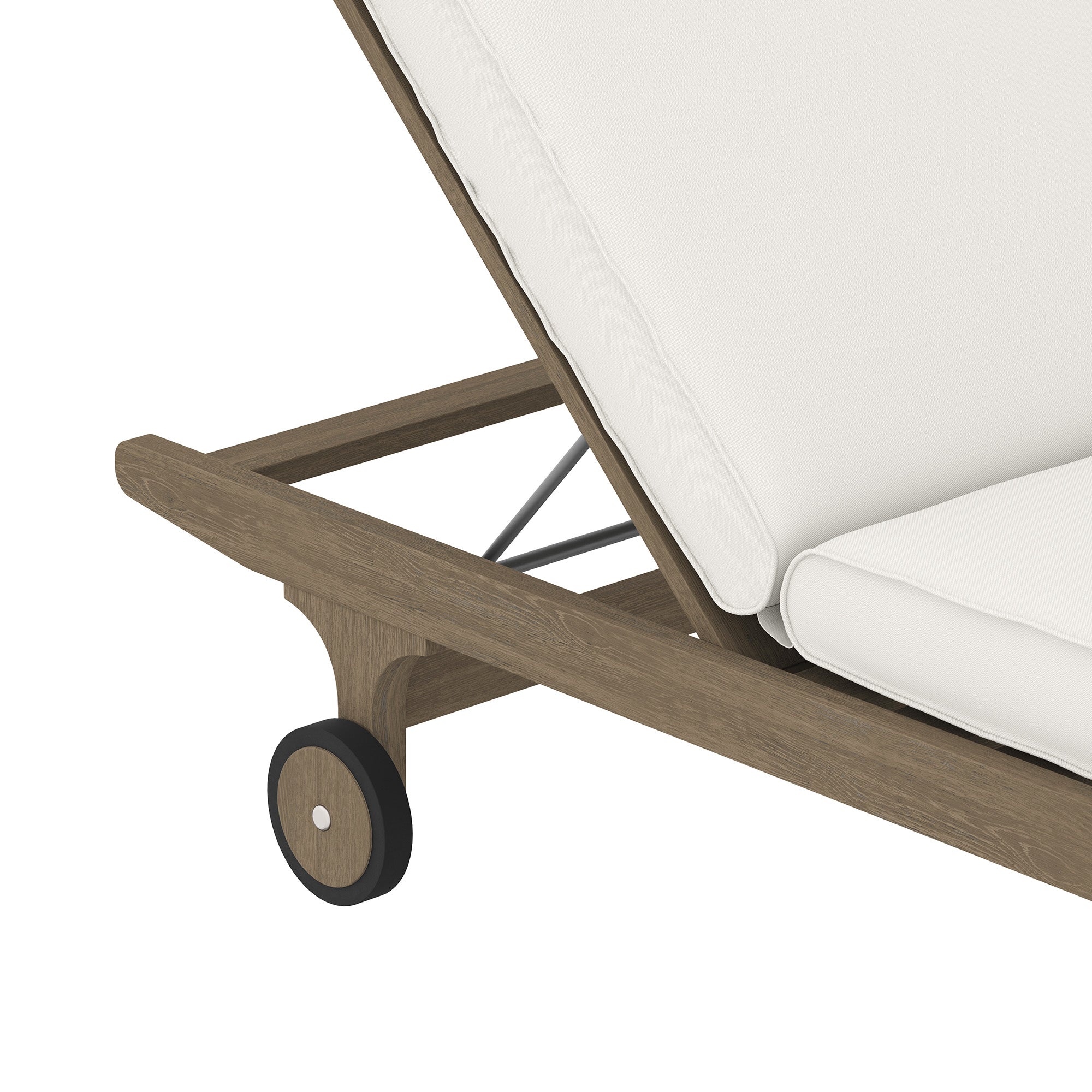 Saratoga Outdoor Patio Teak Chaise Lounge Chair by Modway