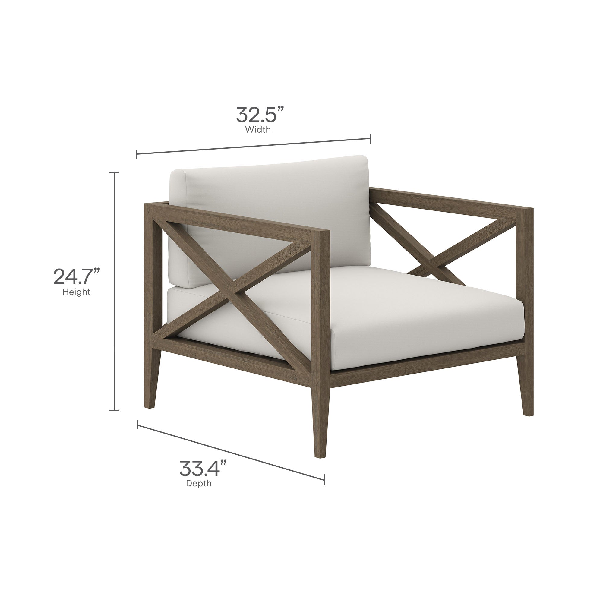 Northlake Outdoor Patio Teak Armchair by Modway - Best Buy Furniture