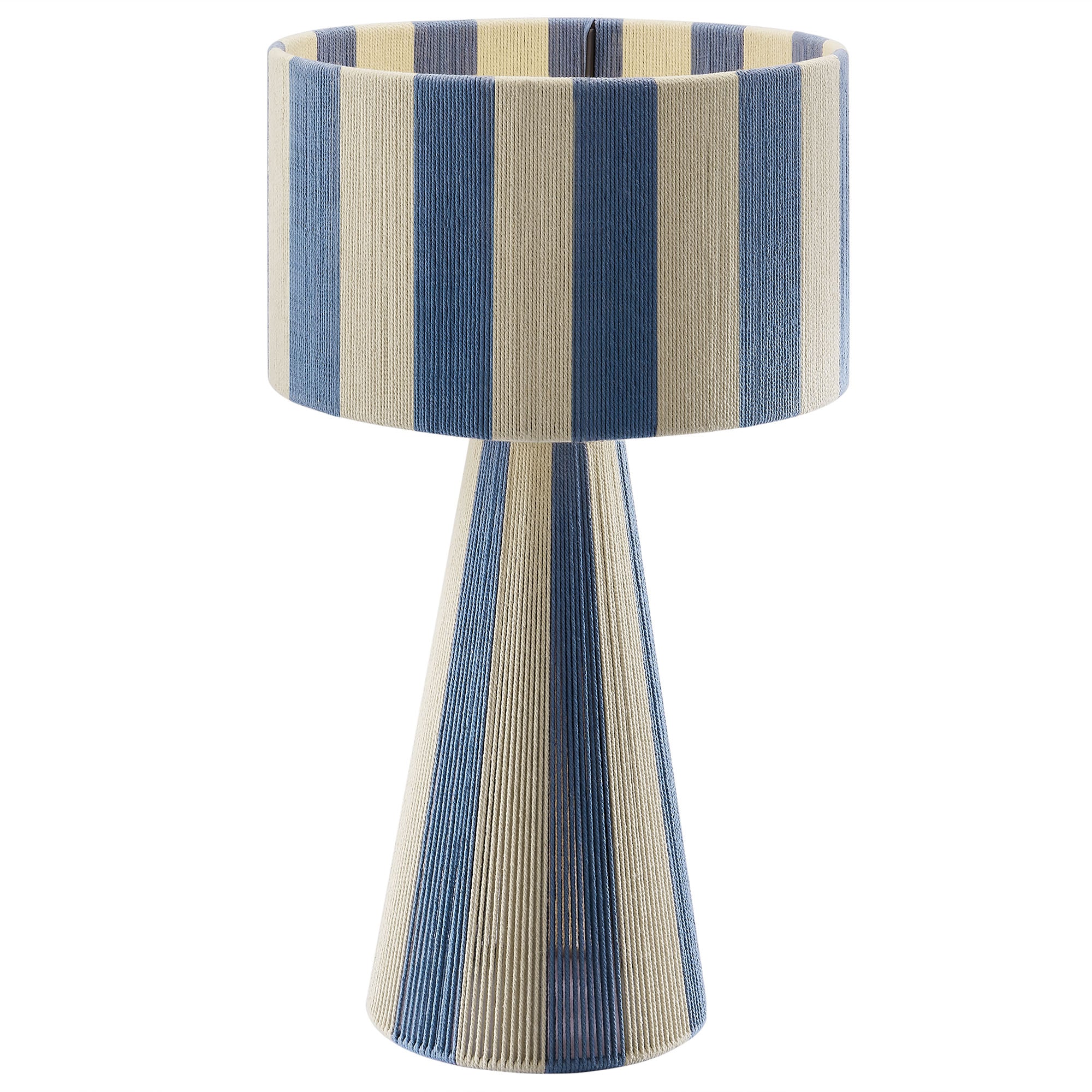 Renae Handwoven Cotton Thread Striped Table Lamp by Modway