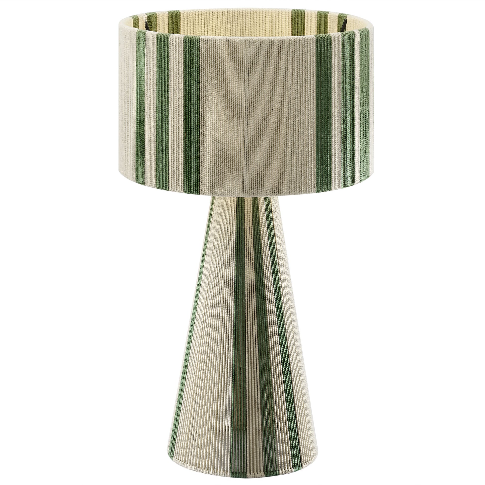 Gia Handwoven Cotton Thread Striped or Plain Table Lamp by Modway - Best Buy Furniture