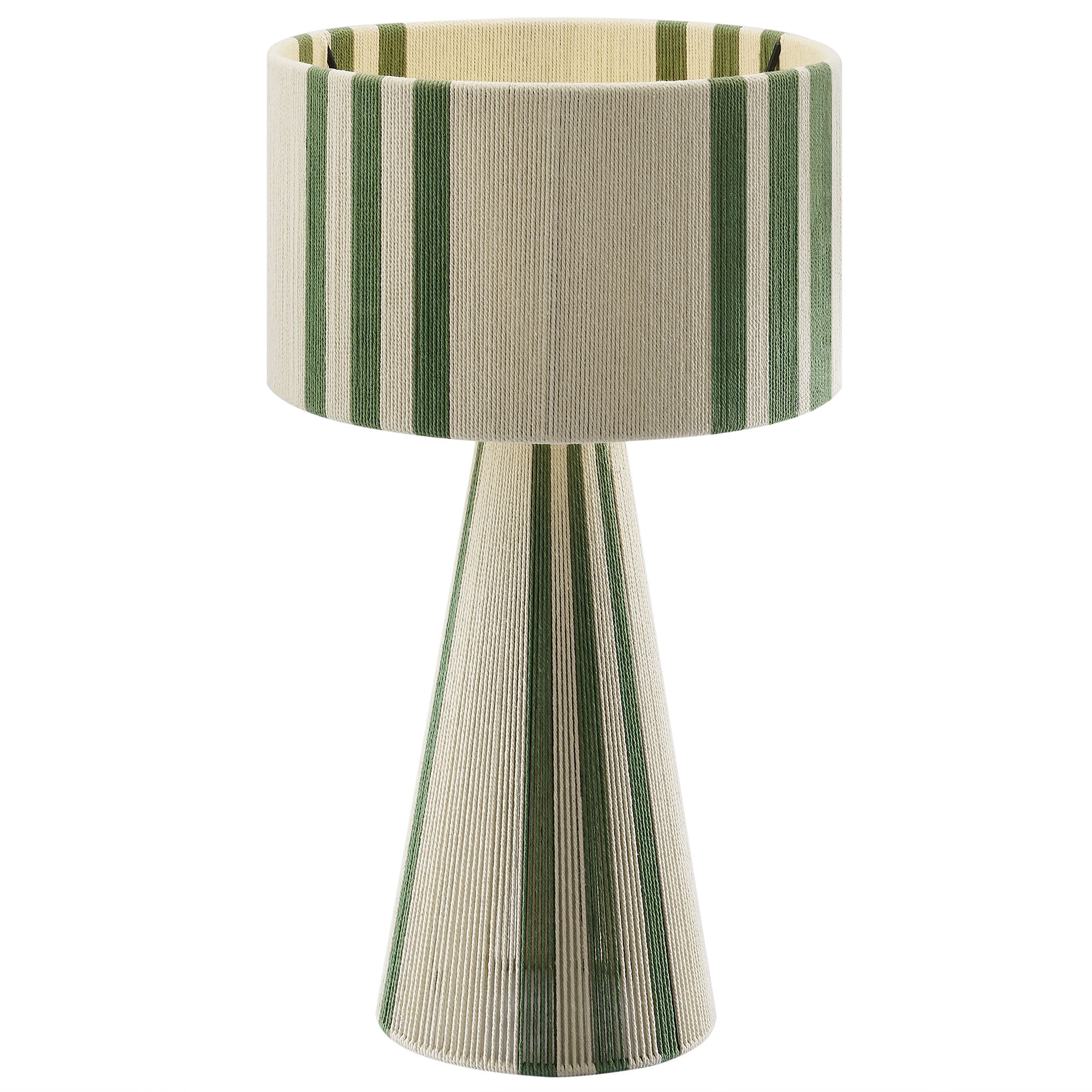 Gia Handwoven Cotton Thread Striped or Plain Table Lamp by Modway - Best Buy Furniture
