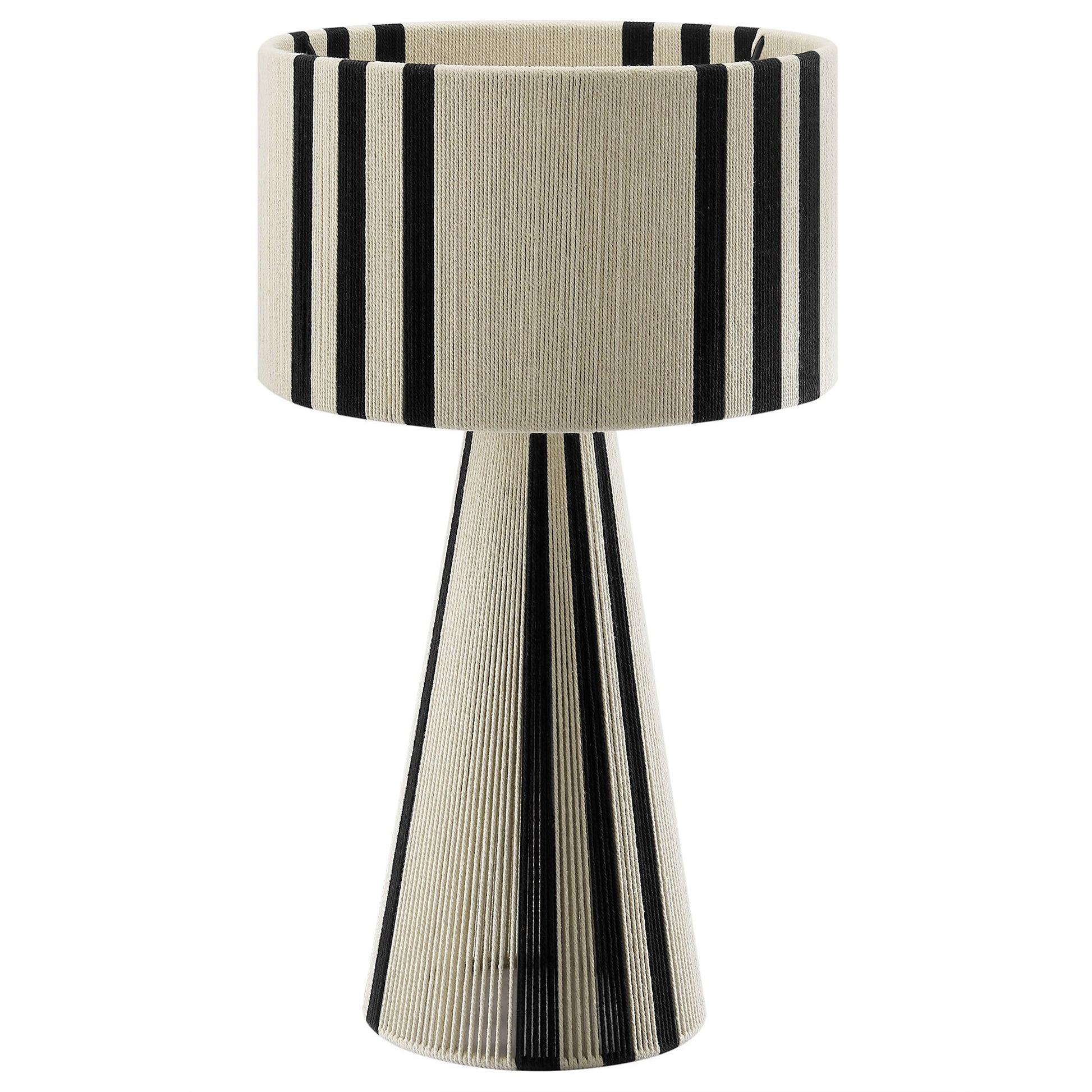 Gia Handwoven Cotton Thread Striped or Plain Table Lamp by Modway - Best Buy Furniture
