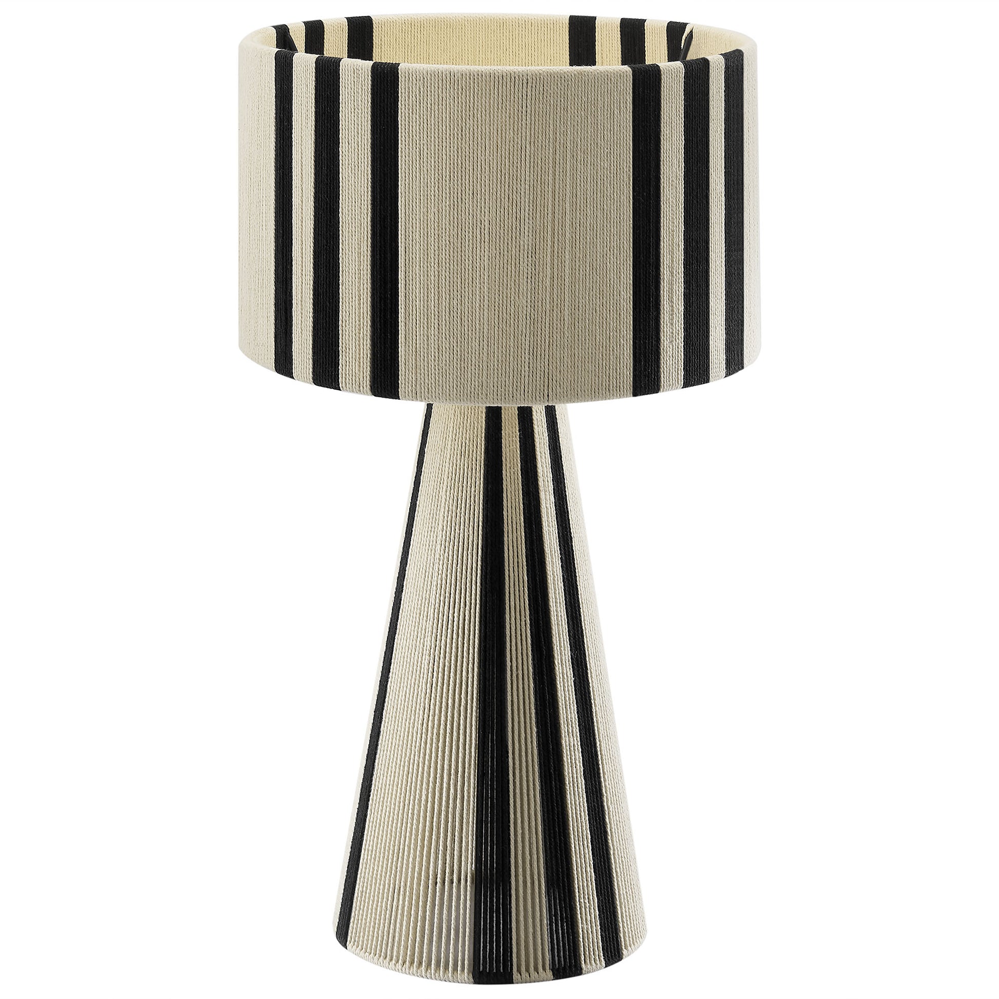 Gia Handwoven Cotton Thread Striped or Plain Table Lamp by Modway - Best Buy Furniture