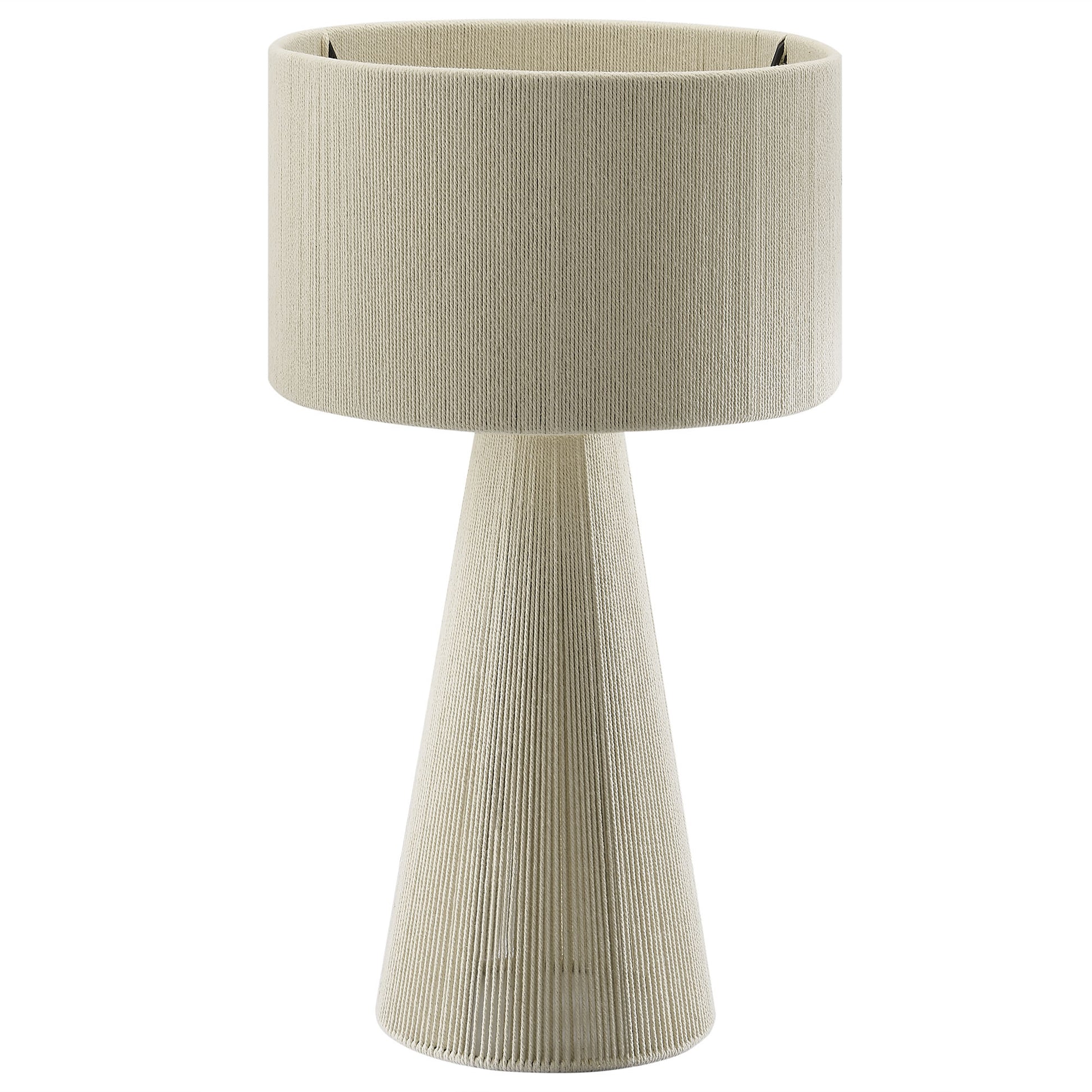 Gia Handwoven Cotton Thread Striped or Plain Table Lamp by Modway - Best Buy Furniture