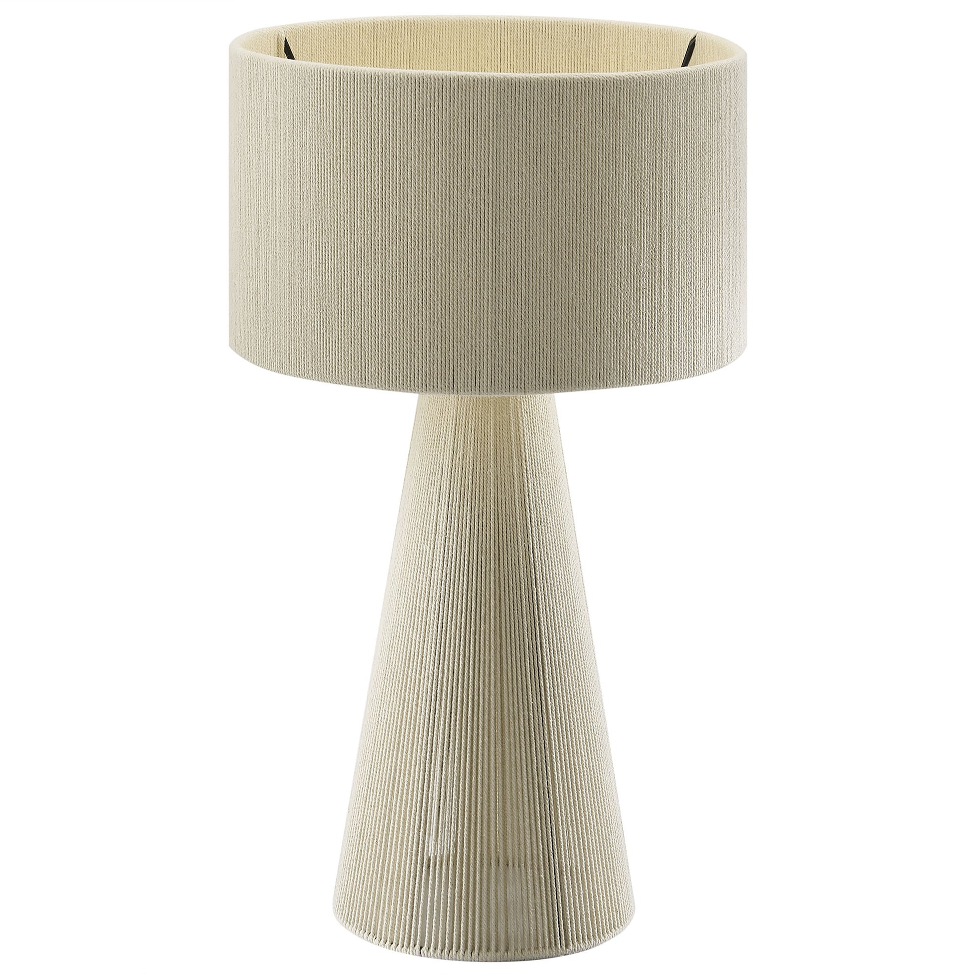 Gia Handwoven Cotton Thread Striped or Plain Table Lamp by Modway - Best Buy Furniture