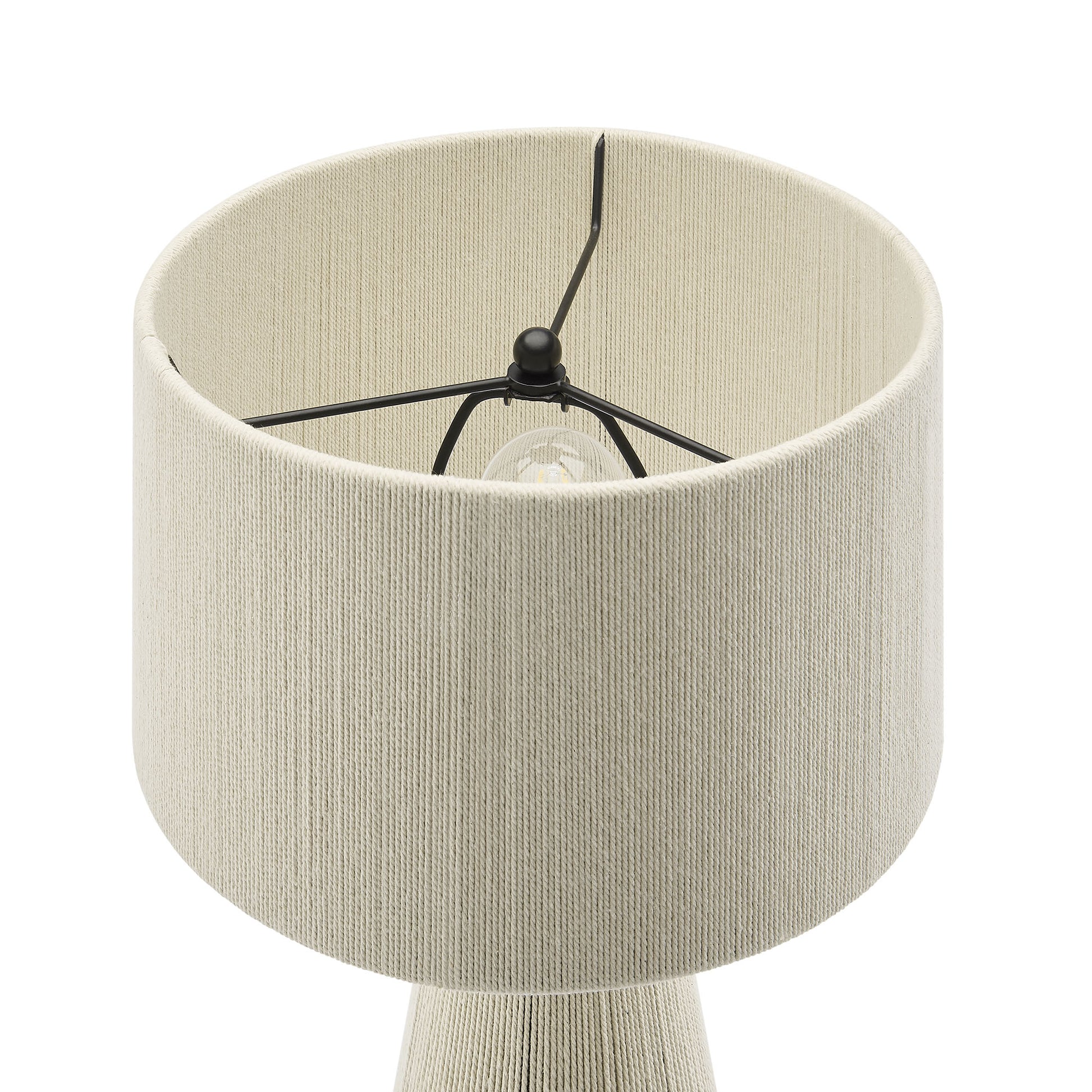 Gia Handwoven Cotton Thread Striped or Plain Table Lamp by Modway - Best Buy Furniture