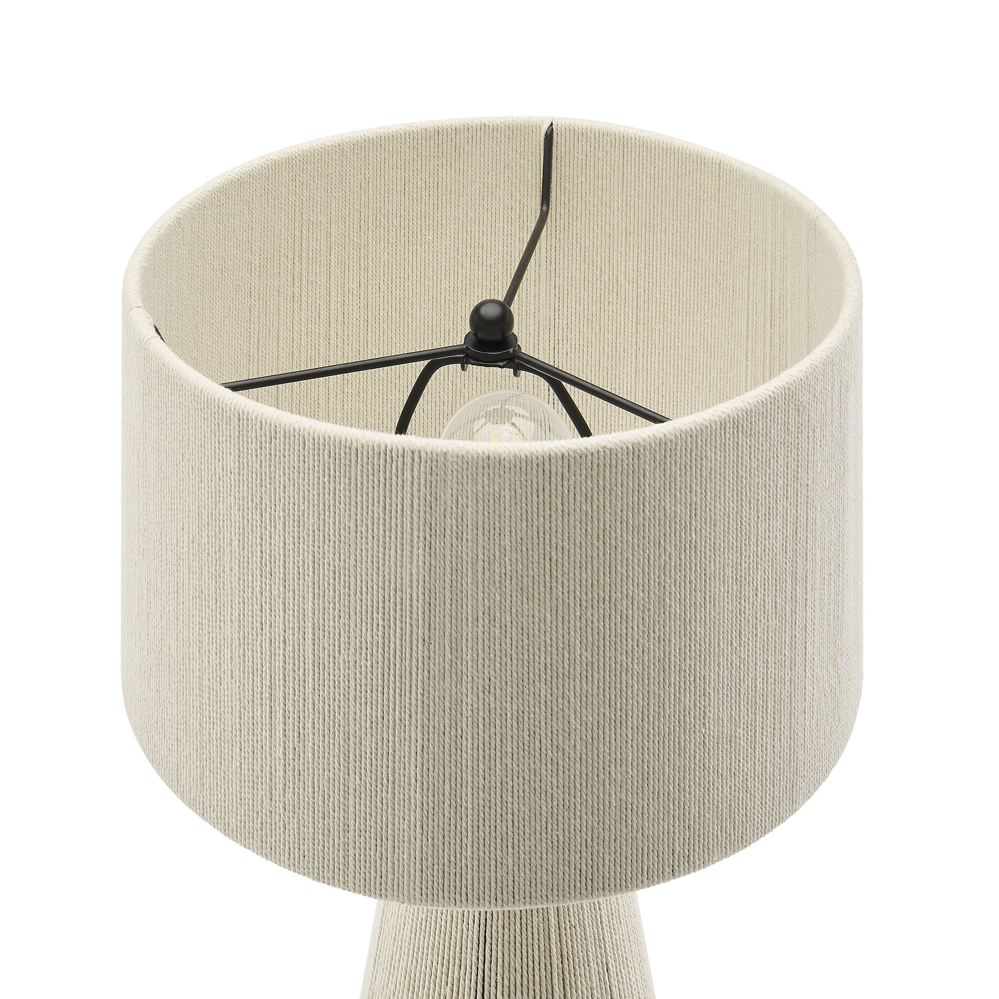 Gia Handwoven Cotton Thread Striped or Plain Table Lamp by Modway - Best Buy Furniture