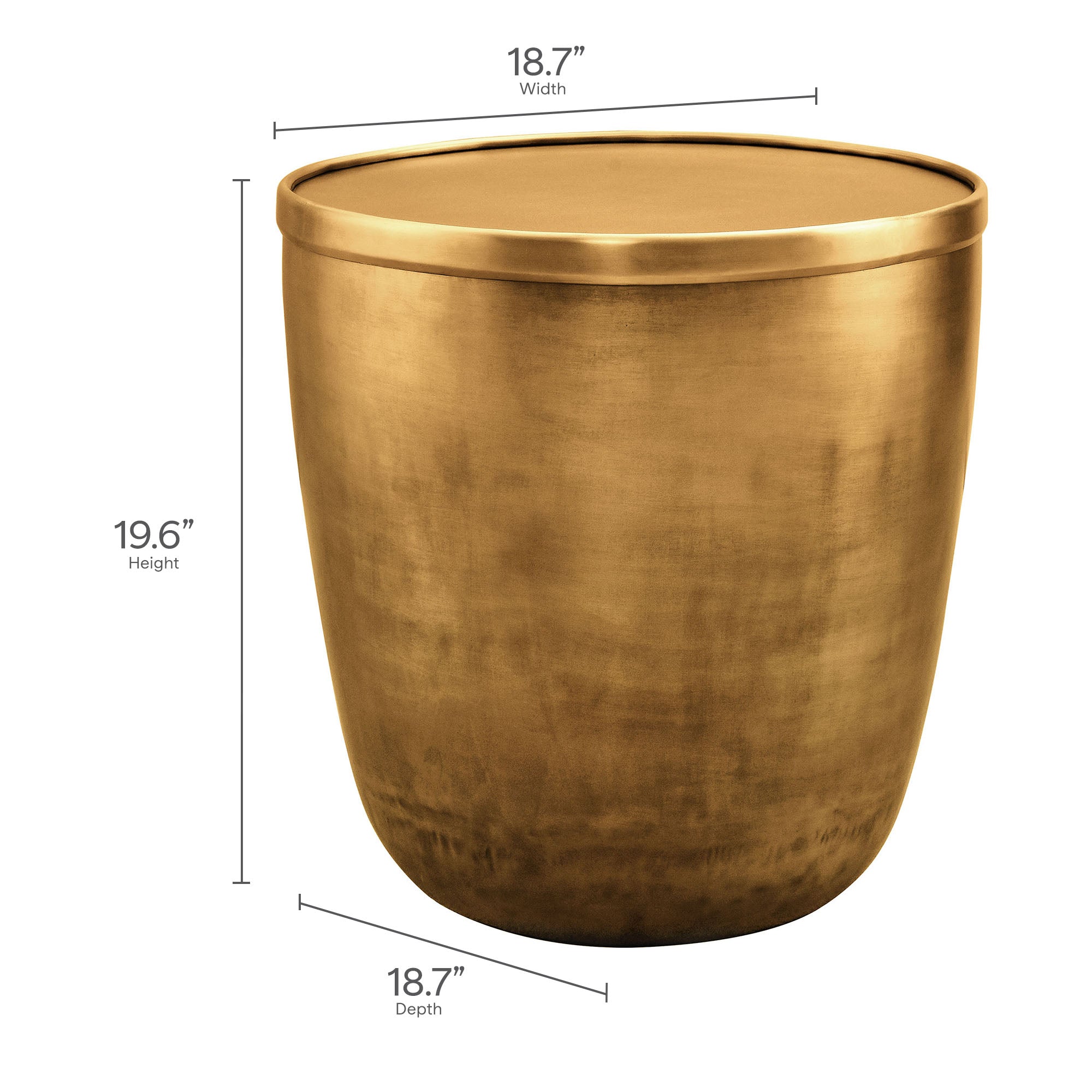 Viora Metal Storage Side Table by Modway