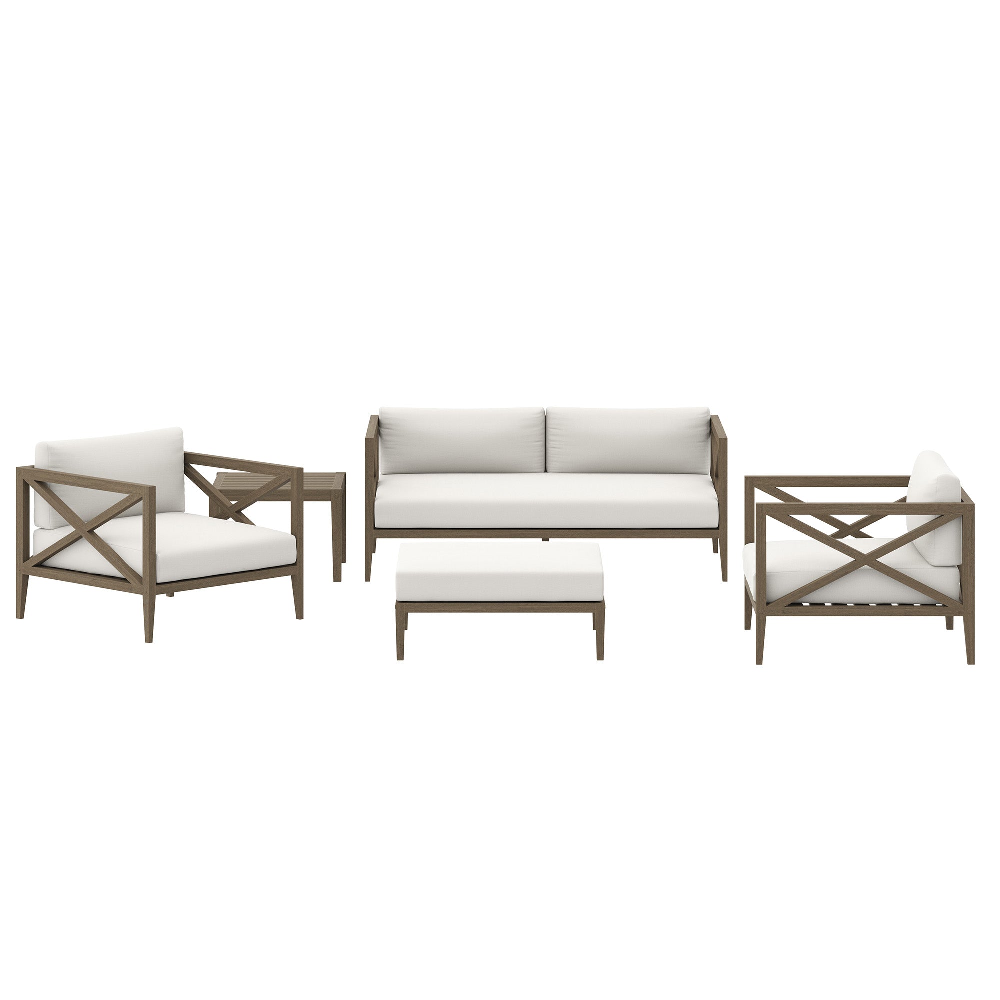 Northlake 5-Piece Outdoor Patio Teak Wood Furniture Set by Modway - Best Buy Furniture