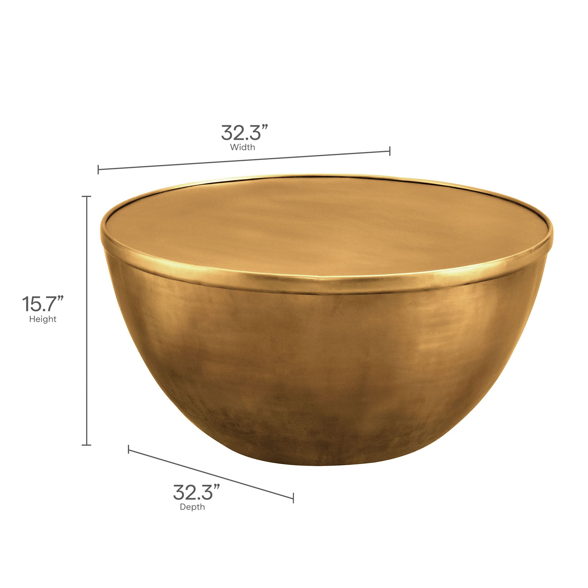 Viora 32 Inch Metal Storage Coffee Table by Modway