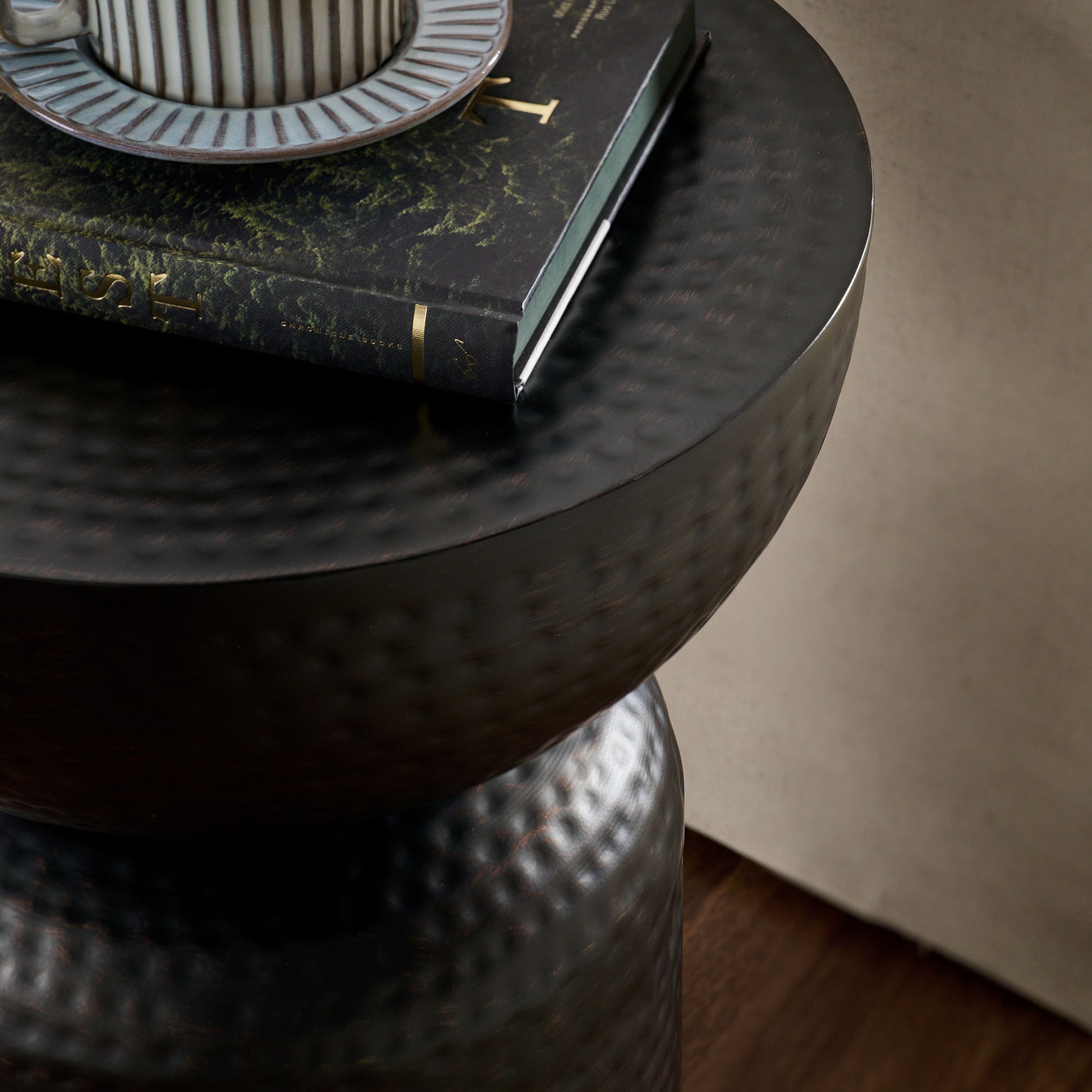 Mella Metal Hammered Side Table by Modway - Best Buy Furniture