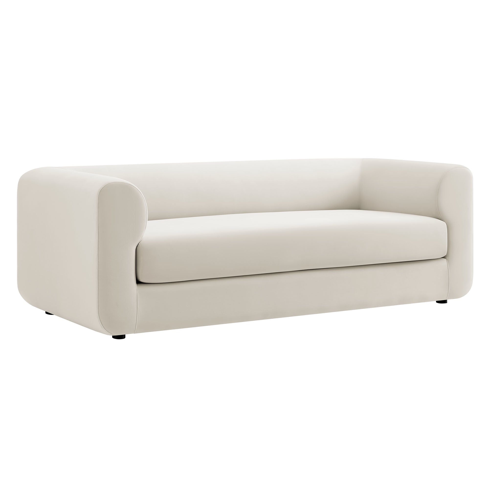 Leif 89" Performance Velvet Upholstered Sofa by Modway - Best Buy Furniture