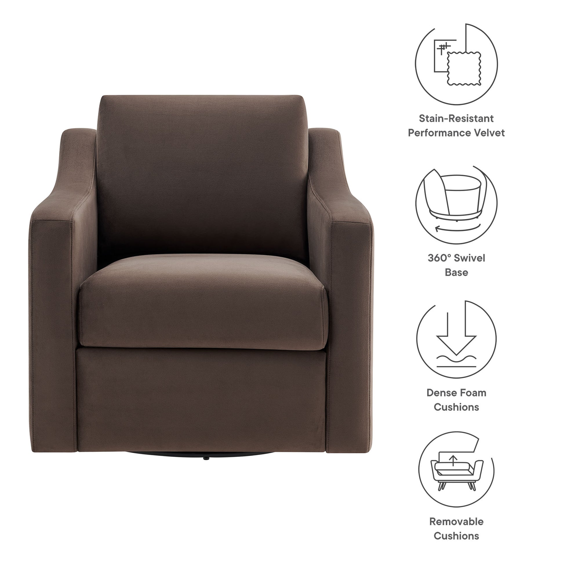 Liora Performance Velvet Armchair by Modway - Best Buy Furniture