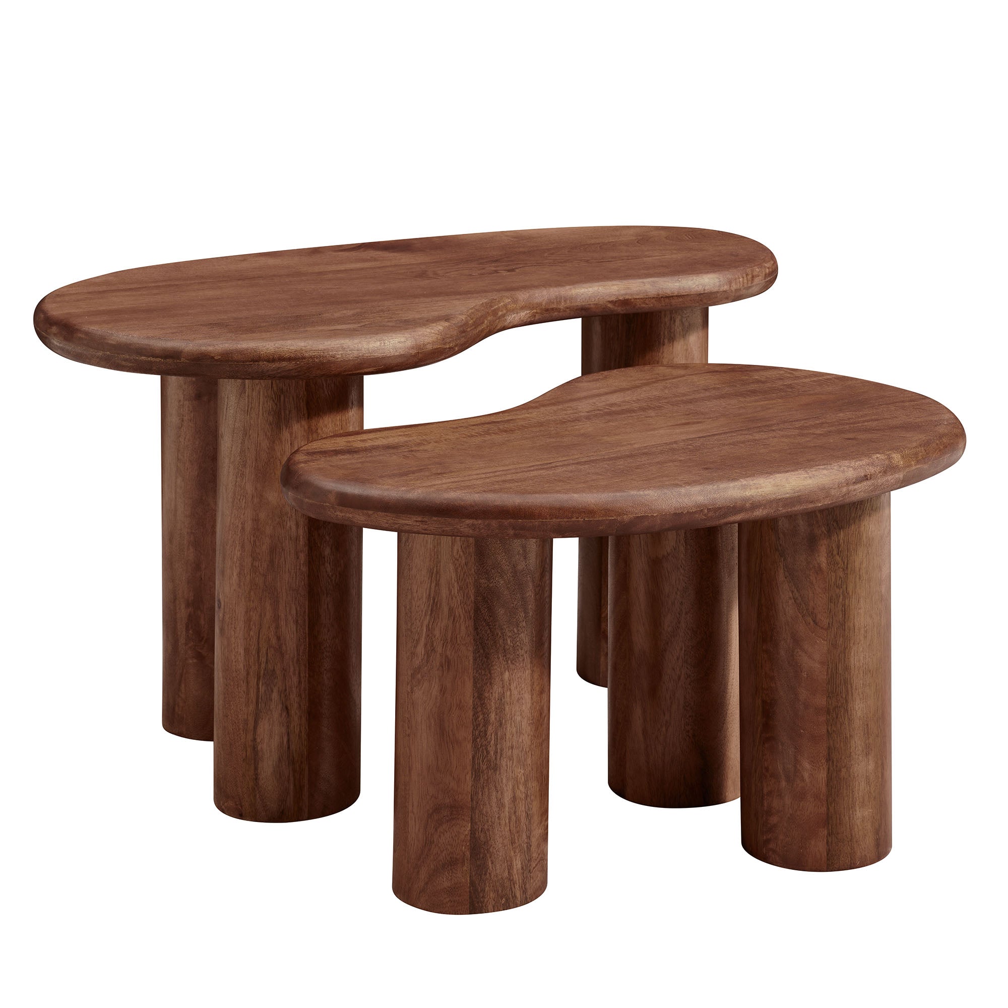 Hackney Mango Wood Nesting Coffee Table Set by Modway