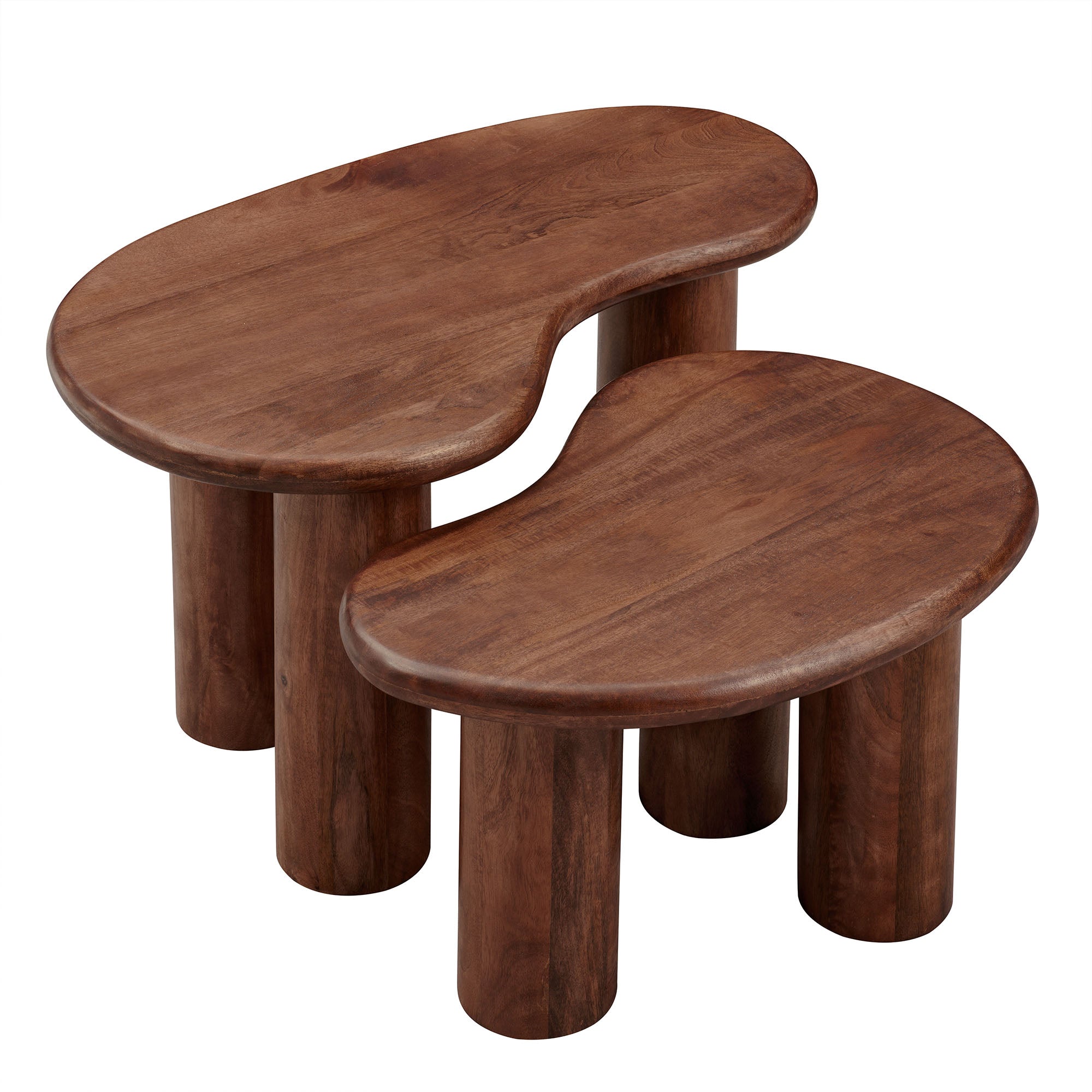 Hackney Mango Wood Nesting Coffee Table Set by Modway