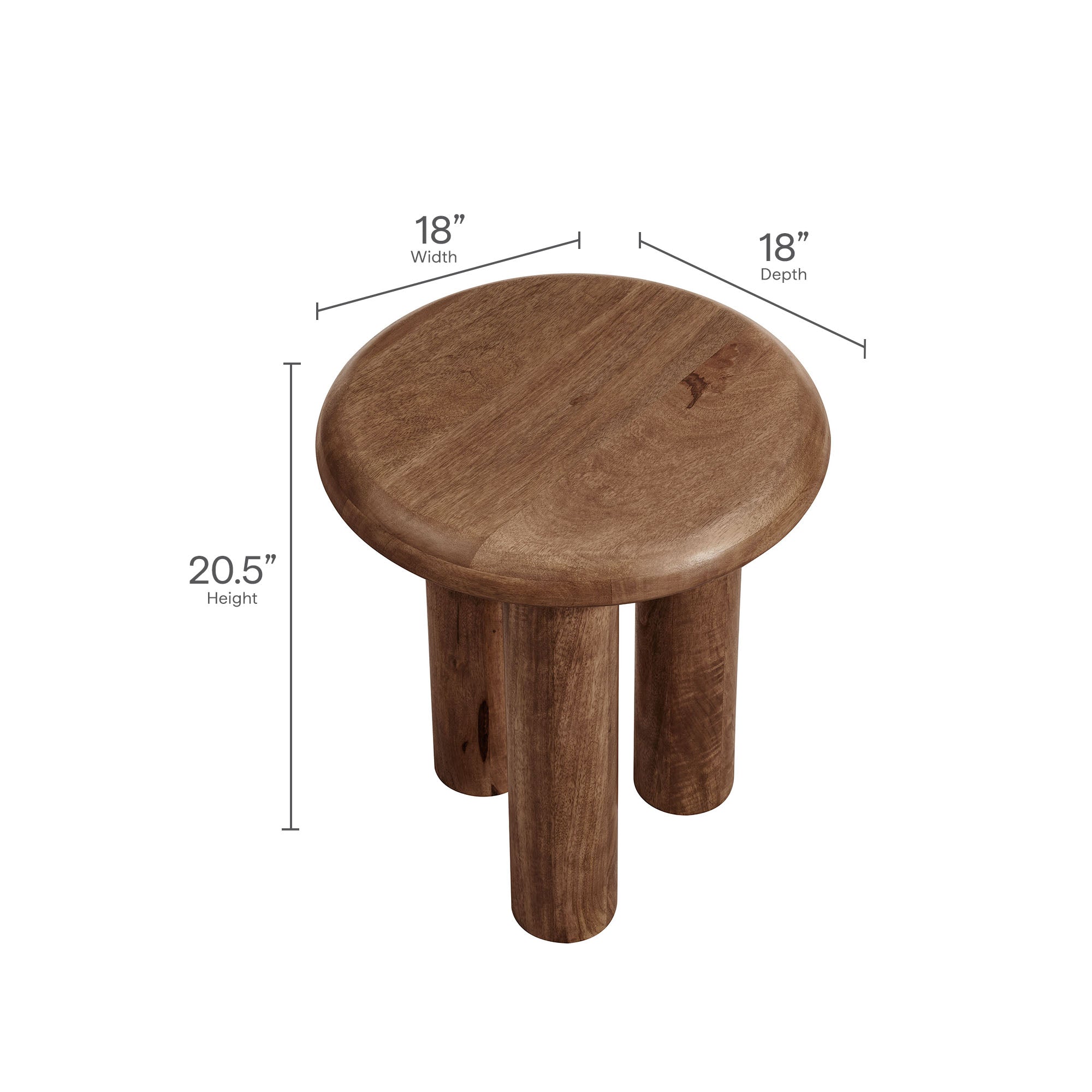 Mavina Mango Wood Side Table by Modway - Best Buy Furniture