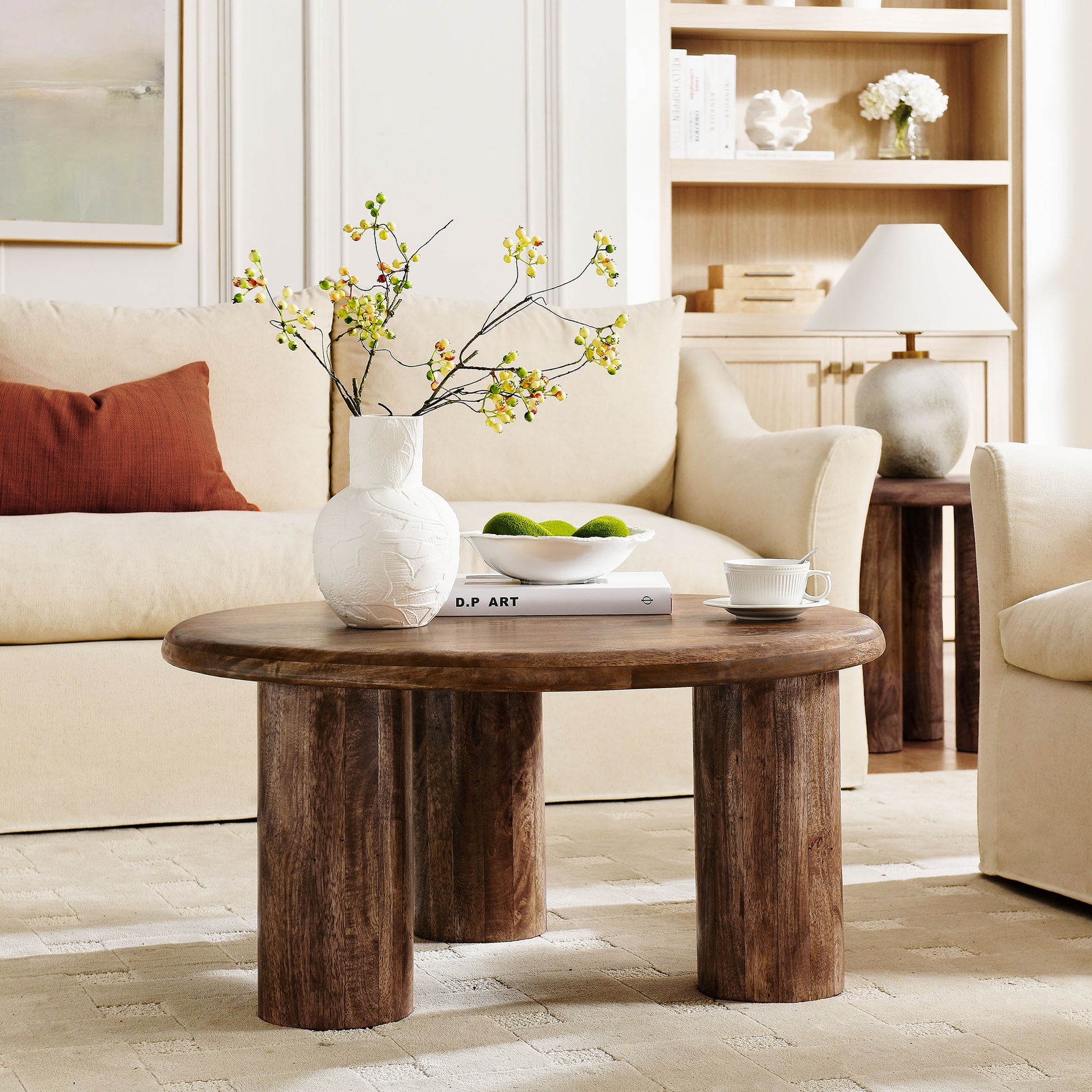Mavina Round Mango Wood Coffee Table by Modway - Best Buy Furniture