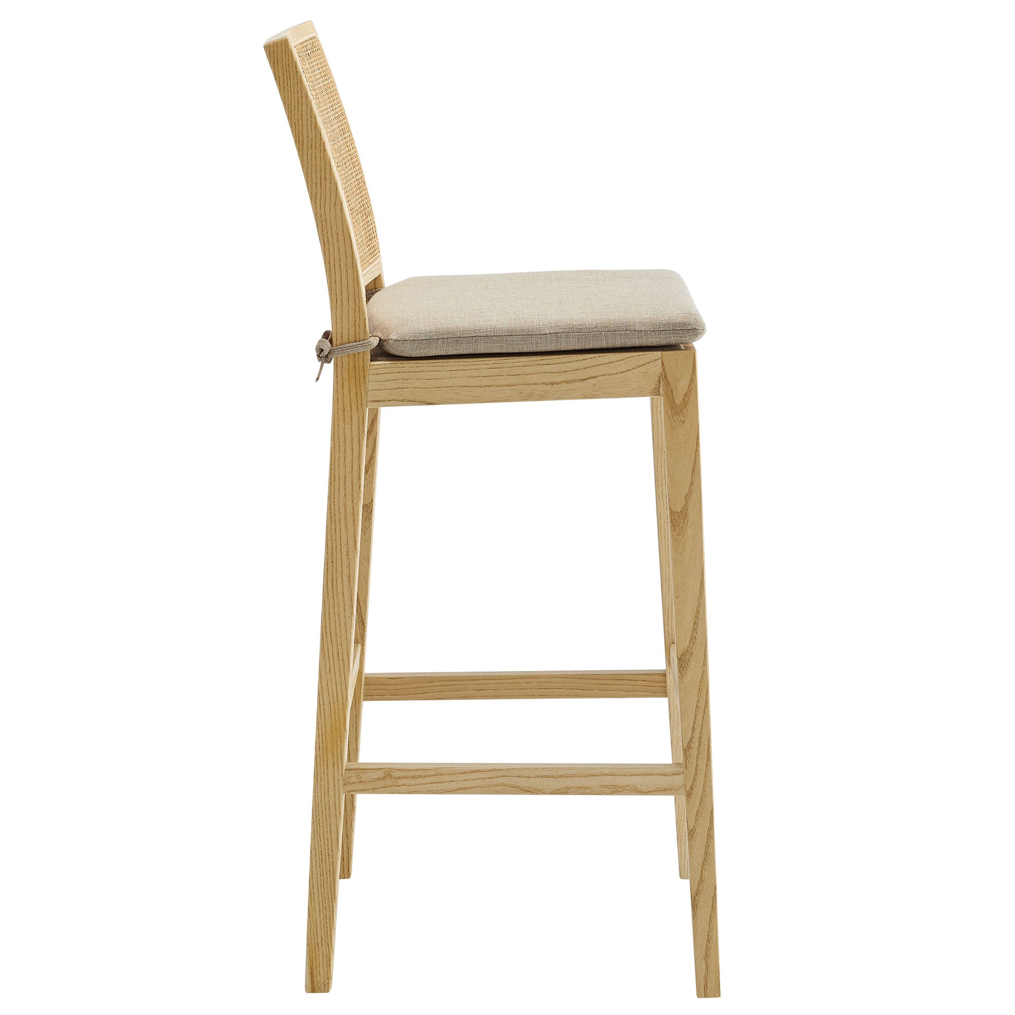 Ovard Wood and Rattan Bar Stool by Modway - Best Buy Furniture