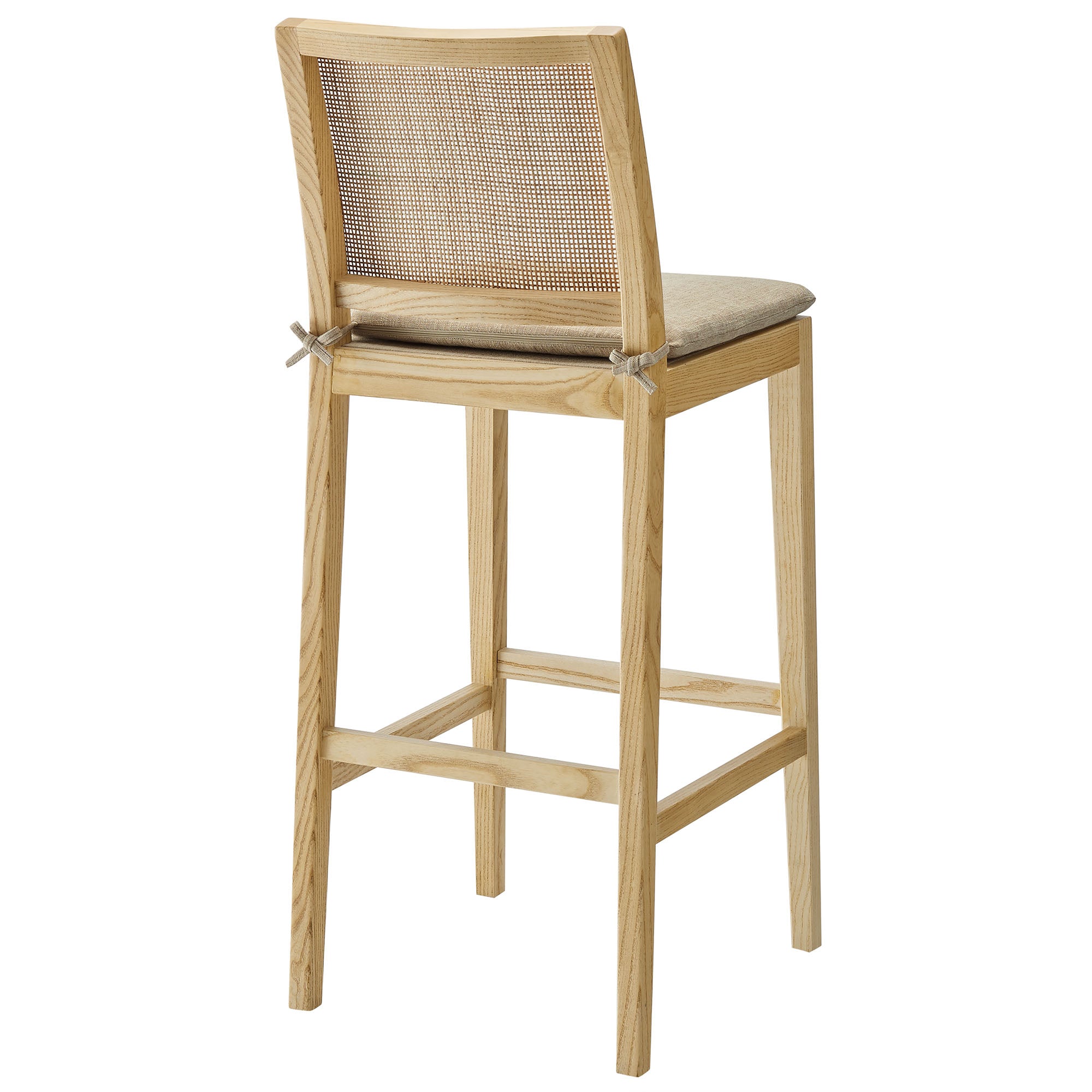Ovard Wood and Rattan Bar Stool by Modway - Best Buy Furniture