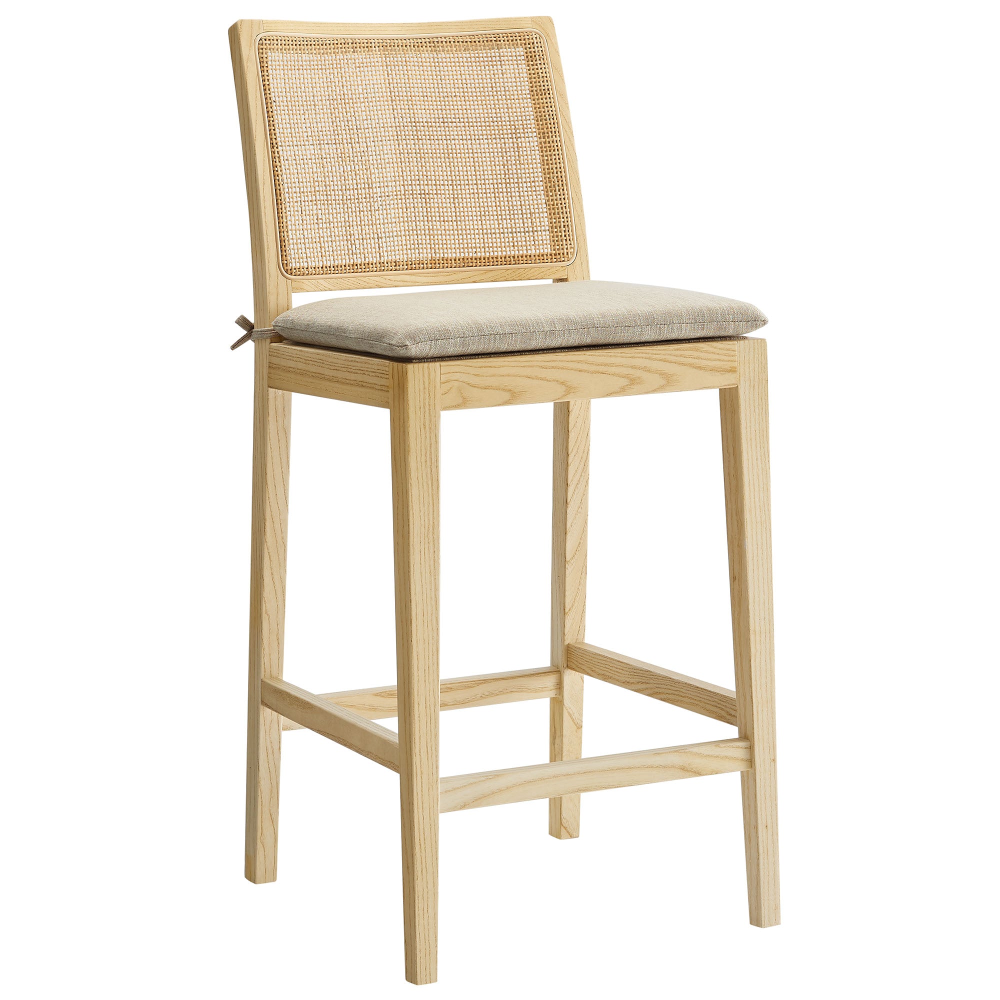 Ovard Wood and Rattan Counter Stool by Modway - Best Buy Furniture