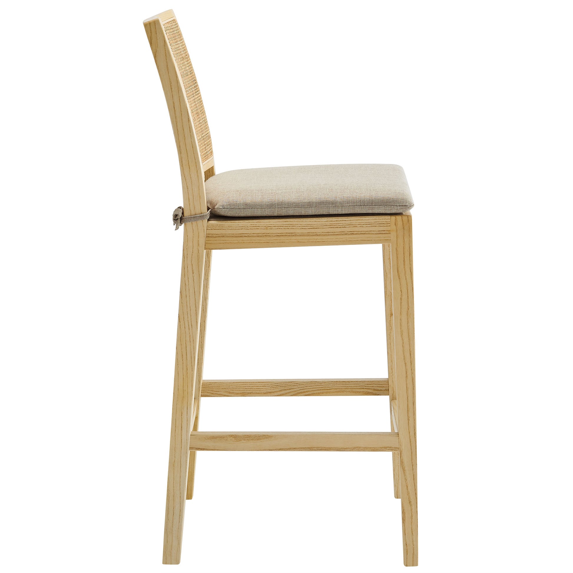 Ovard Wood and Rattan Counter Stool by Modway - Best Buy Furniture