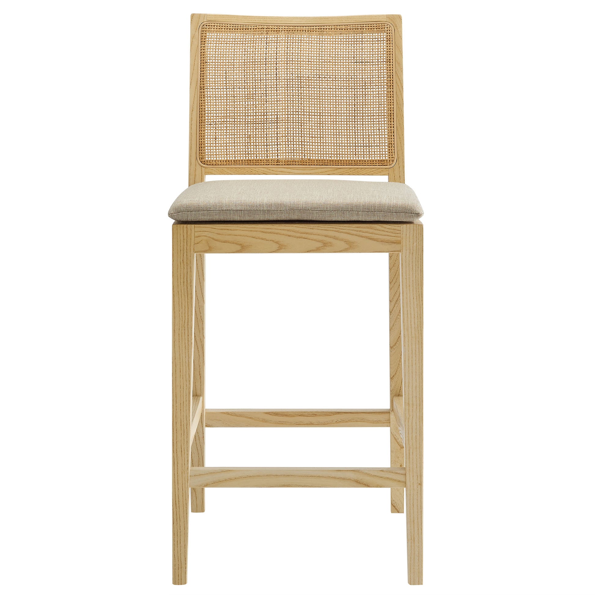 Ovard Wood and Rattan Counter Stool by Modway - Best Buy Furniture