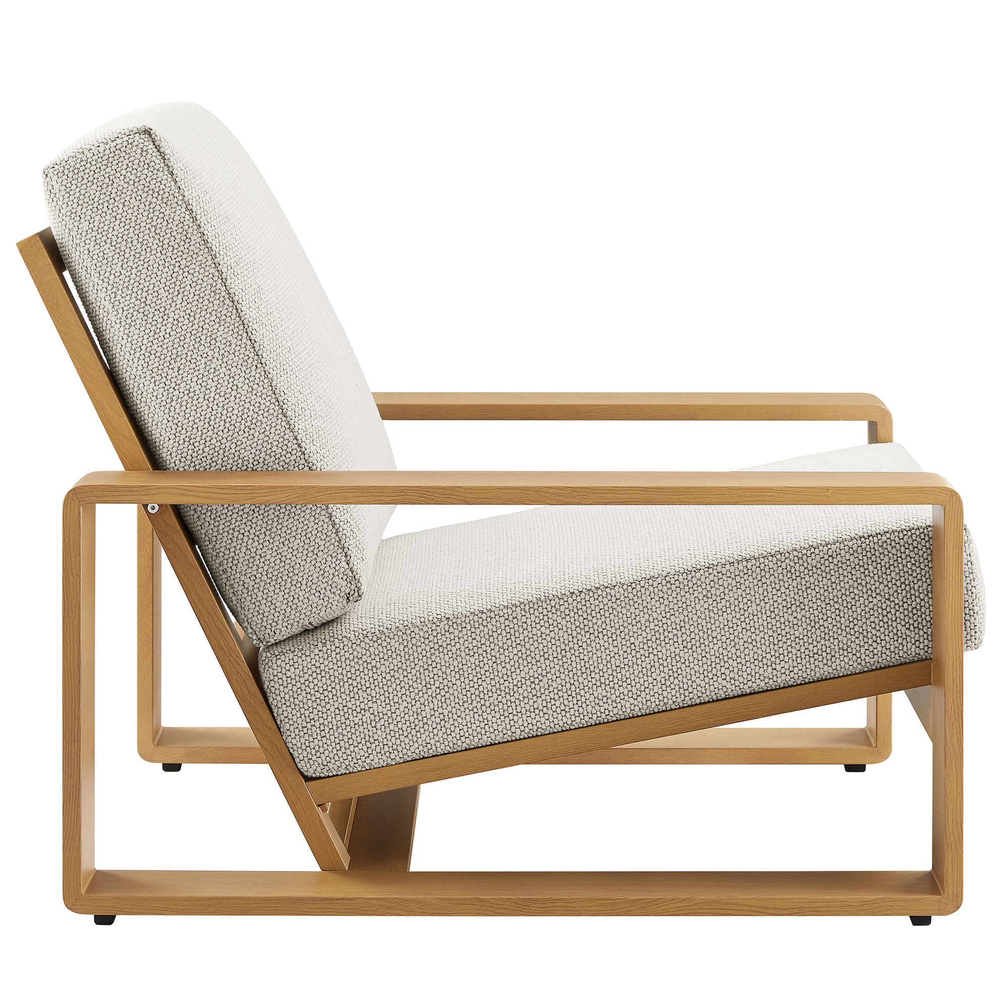 Lirienne 4-Piece Outdoor Patio Aluminum Faux Wood Furniture Set by Modway - Best Buy Furniture