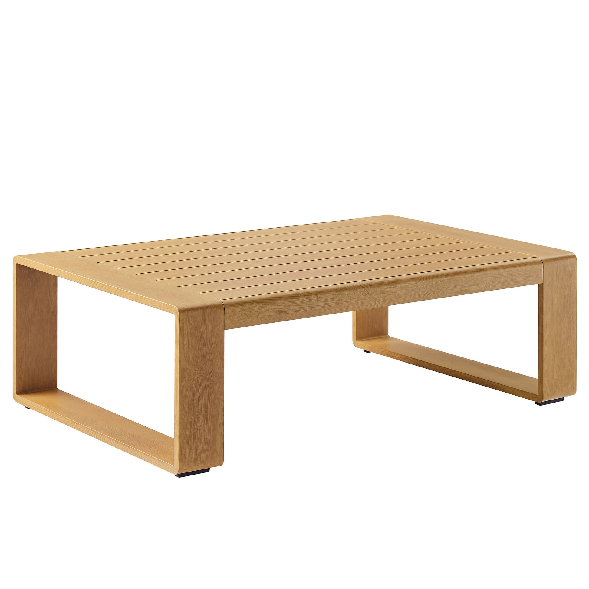 Lirienne Outdoor Patio Aluminum Faux Wood Coffee Table by Modway - Best Buy Furniture