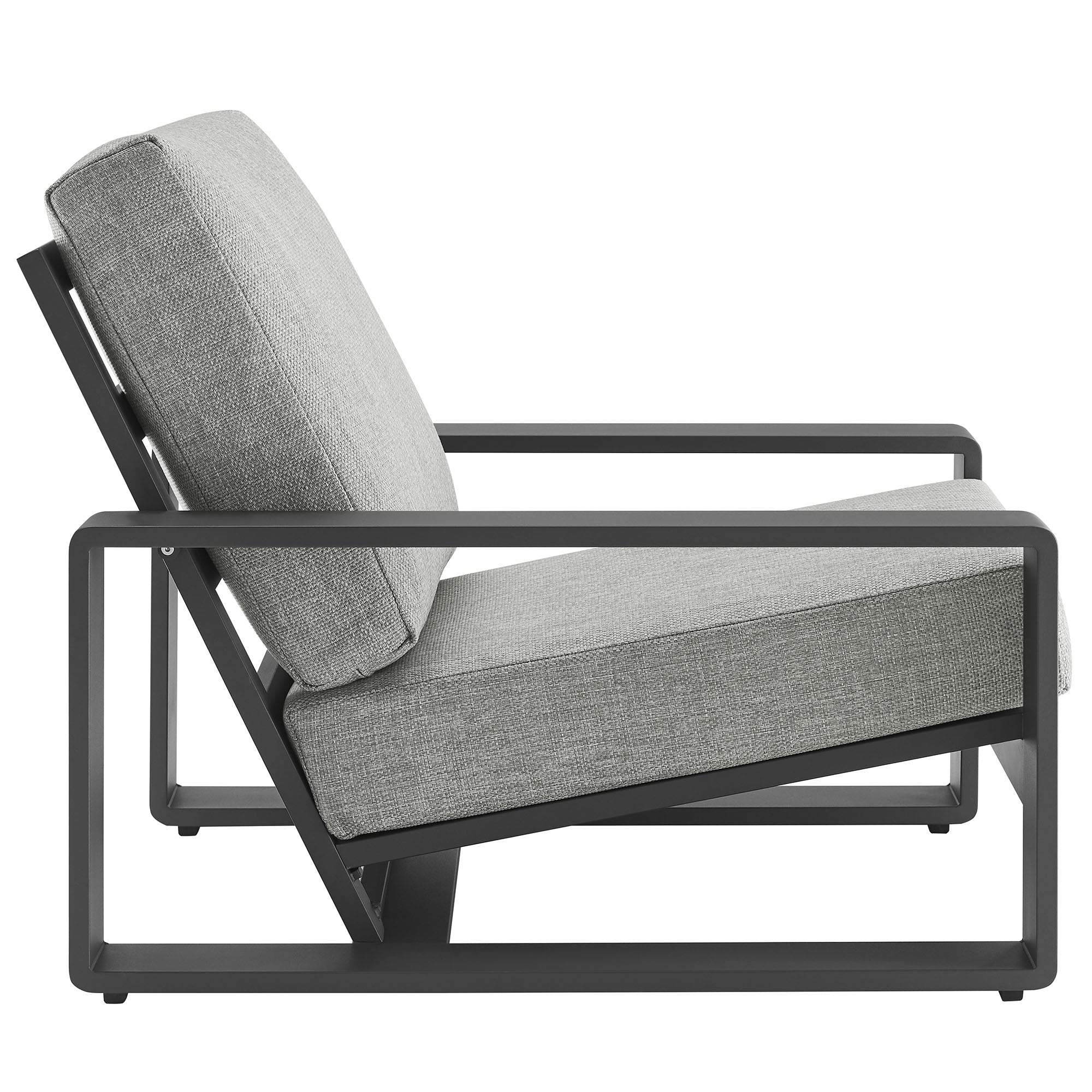 Lirienne Outdoor Patio Aluminum Faux Wood Armchairs Set of 2 by Modway