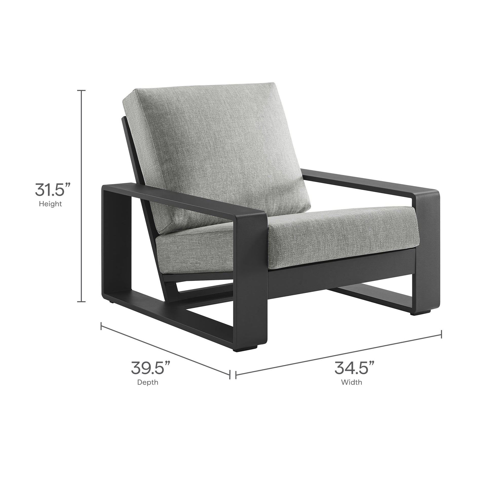 Lirienne 4-Piece Outdoor Patio Aluminum Furniture Set by Modway - Best Buy Furniture