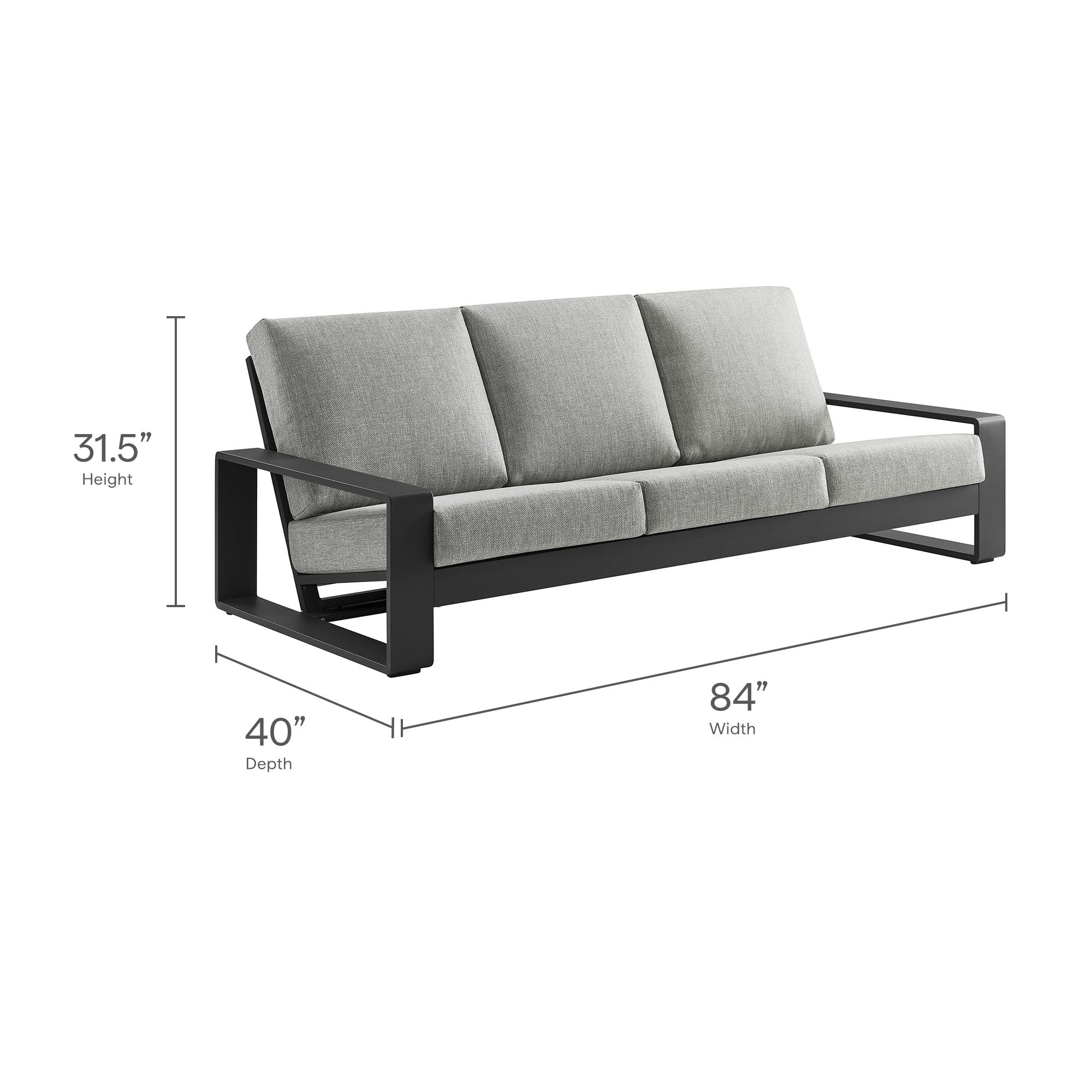 Lirienne 4-Piece Outdoor Patio Aluminum Furniture Set by Modway
