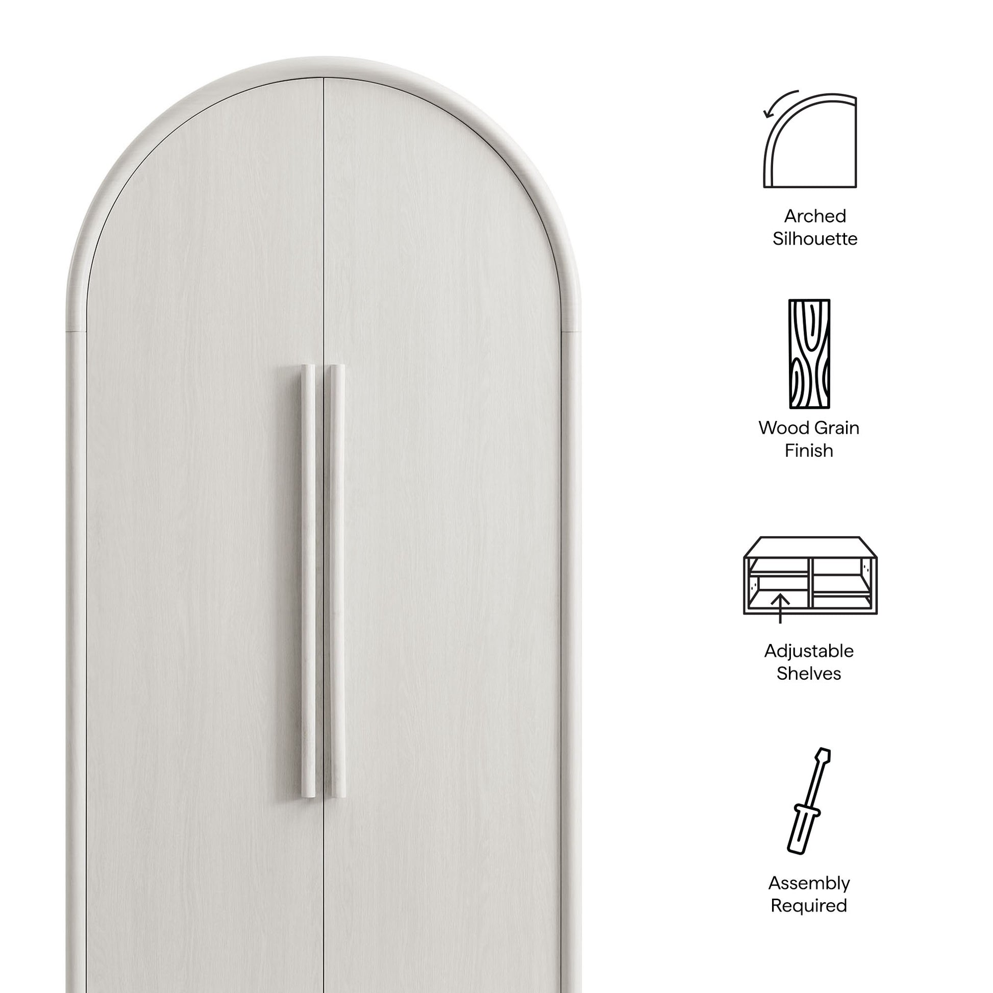 Bellamy Tall Arched Storage Cabinet by Modway - Best Buy Furniture