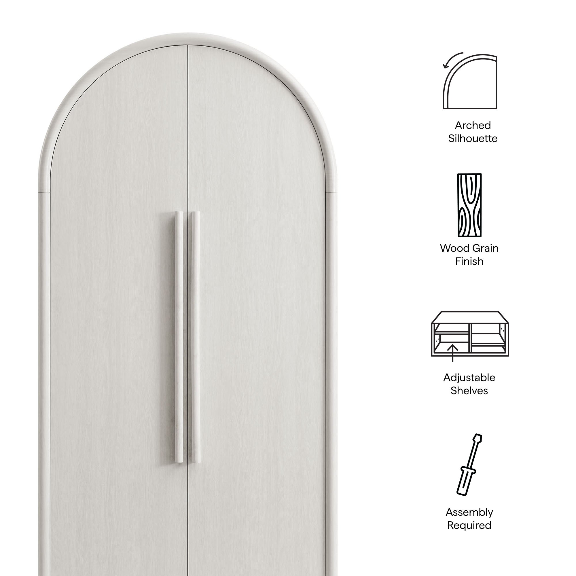 Bellamy Tall Arched Storage Cabinet by Modway - Best Buy Furniture