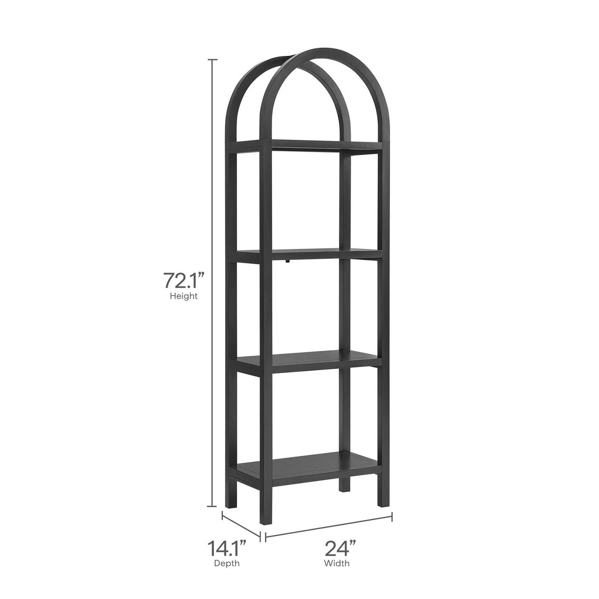 Vexley 72 Inch Tall Narrow Arched Bookshelf by Modway - Best Buy Furniture