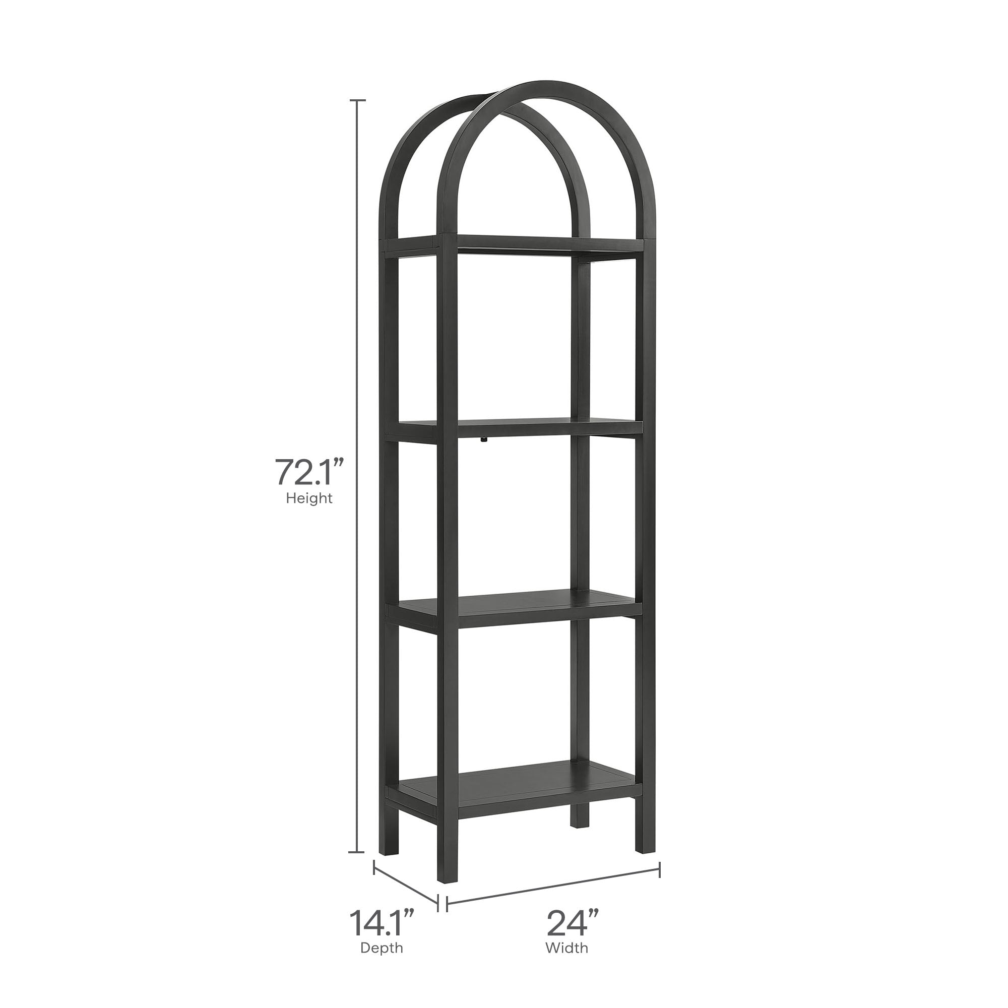 Vexley 72 Inch Tall Narrow Arched Bookshelf by Modway - Best Buy Furniture