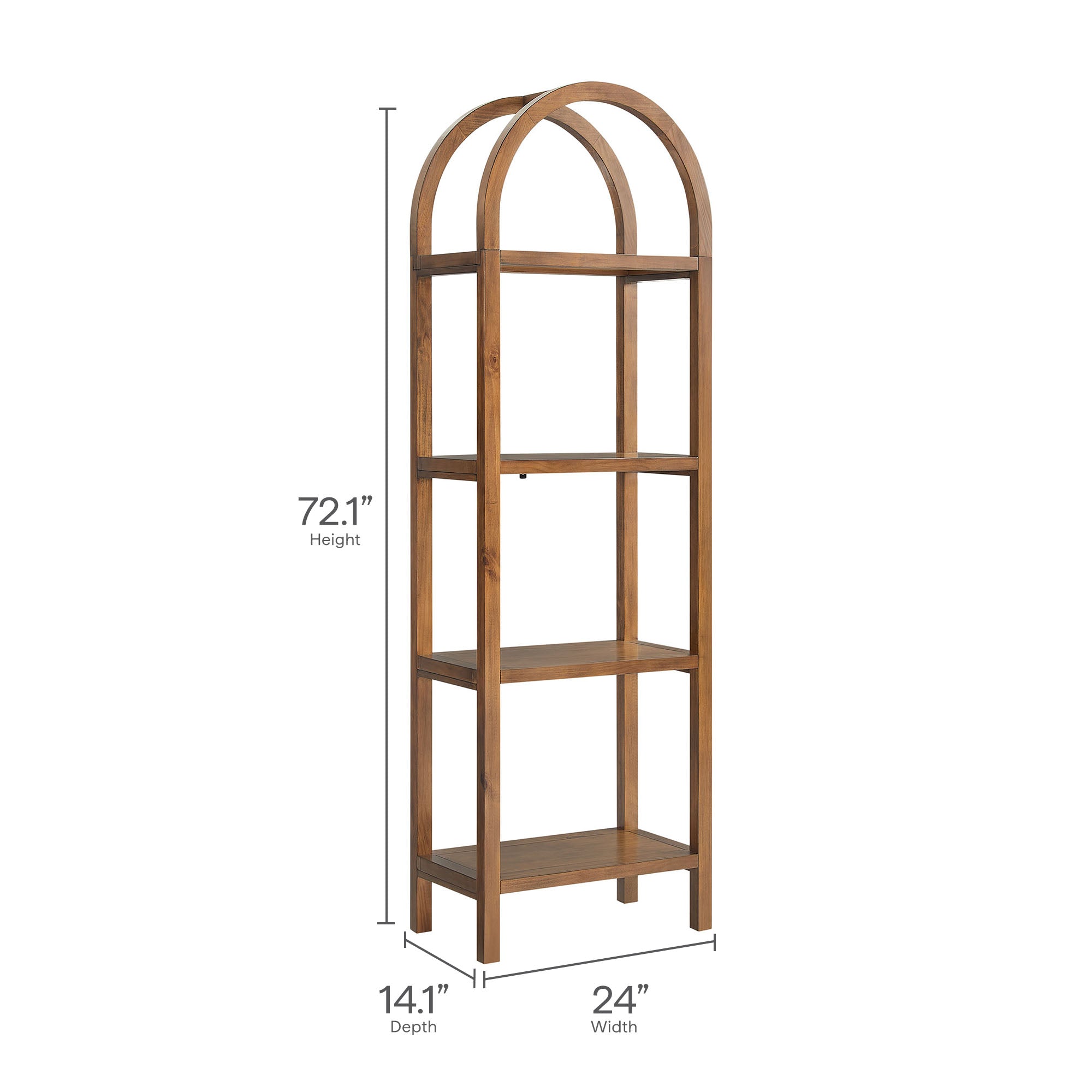 Vexley 72 Inch Tall Narrow Arched Bookshelf by Modway - Best Buy Furniture