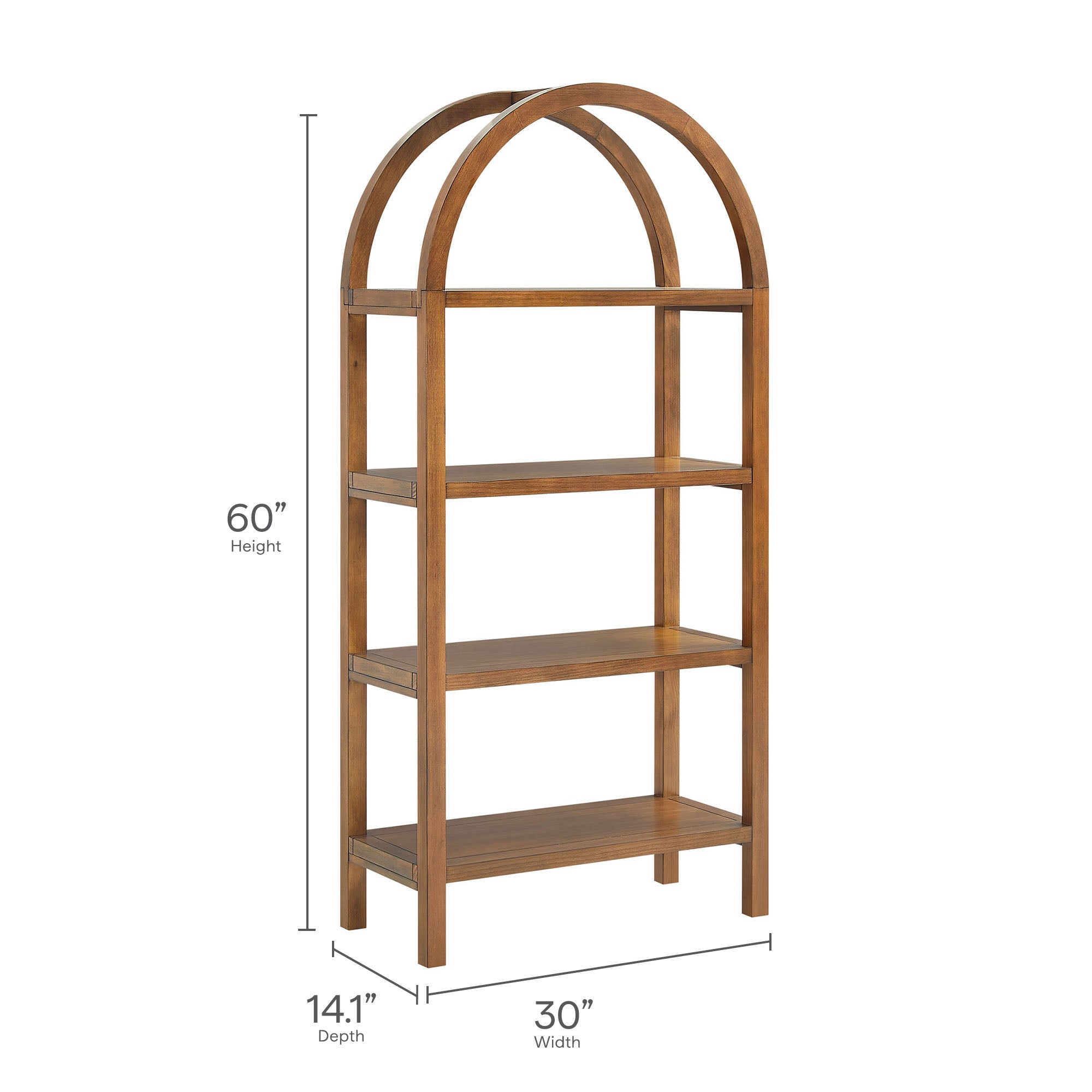 Vexley 60 Inch Arched Bookshelf by Modway - Best Buy Furniture